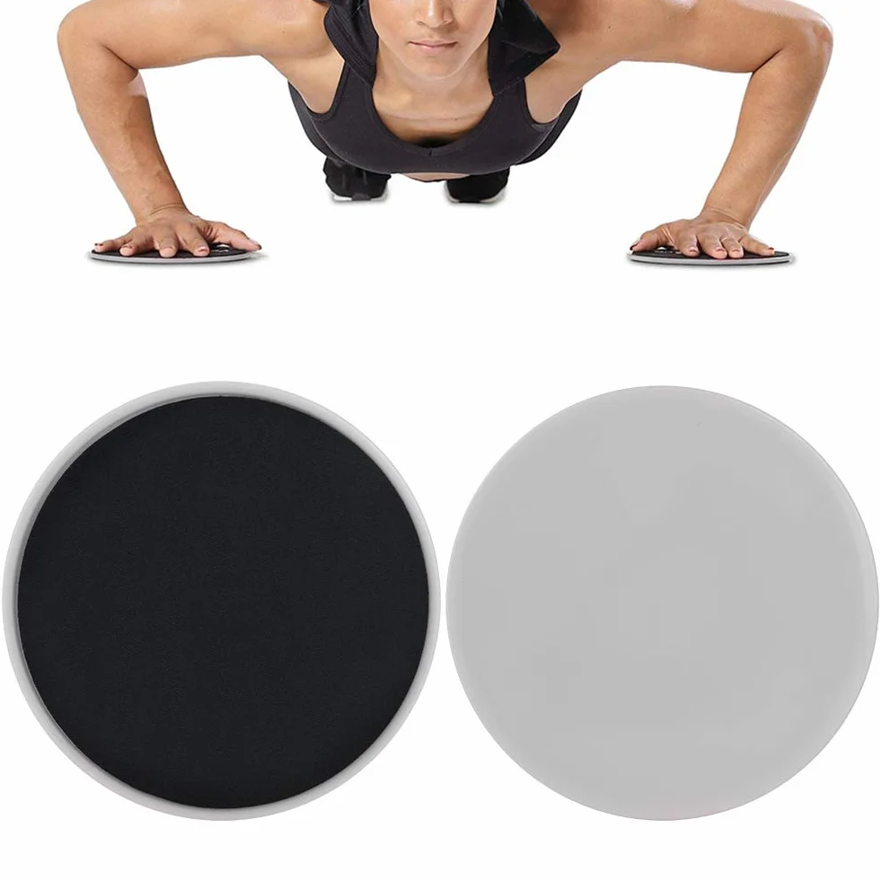 Shanrya Przesuwne Gliding Fitness 4 szt. Lekki Wzmacniacz Rdzeń Siłowni Fit Szary