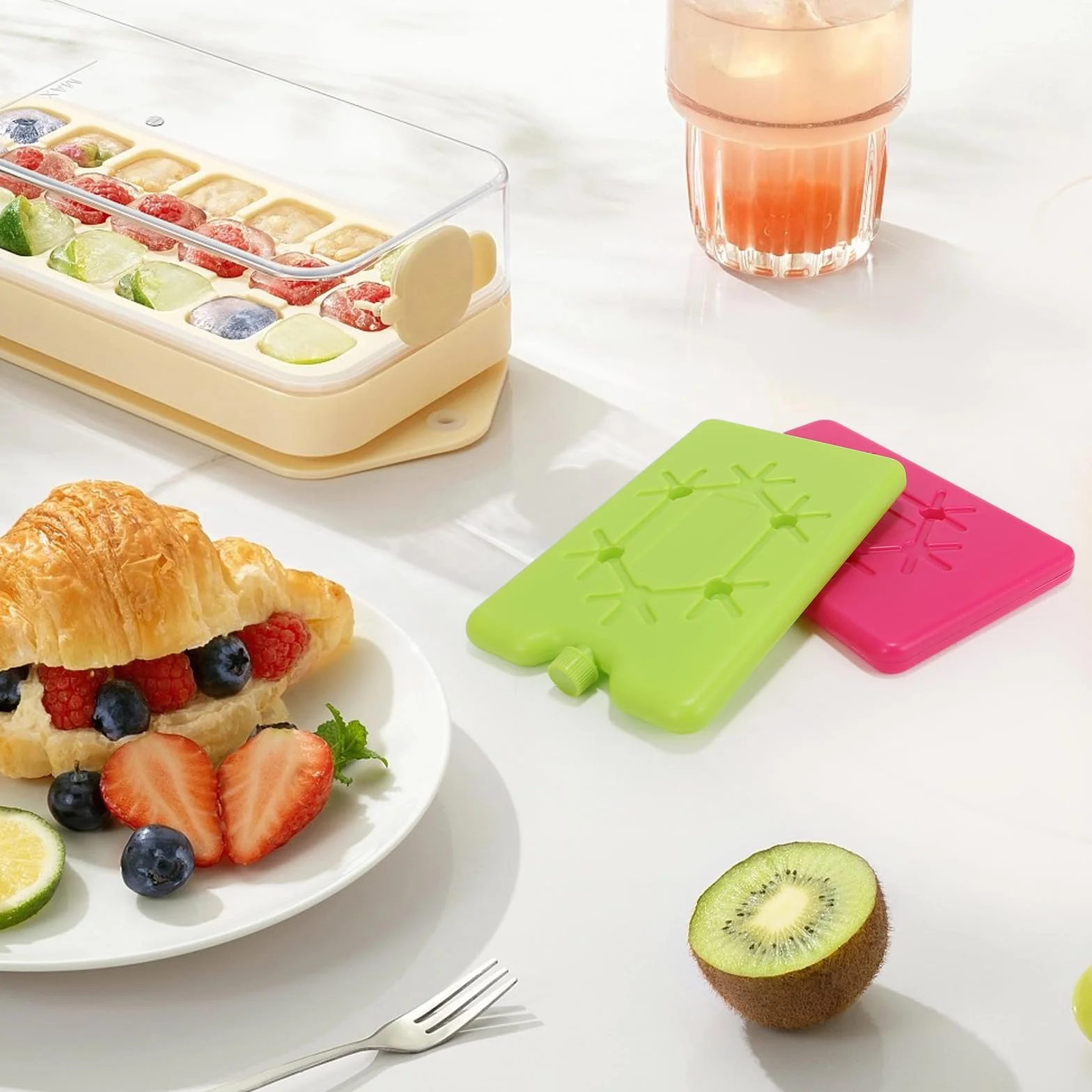 200 ml wkłady chłodzące do torby chłodzącej, wkłady chłodzące na lunch, wielokrotnego użytku, wkłady chłodzące do lodówki, do użytku na zewnątrz, aby utrzymać świeżość żywności
