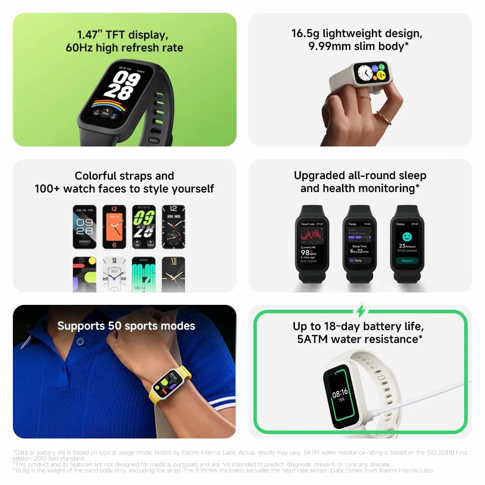 Xiaomi Smart Band 9, Aktywny Róż