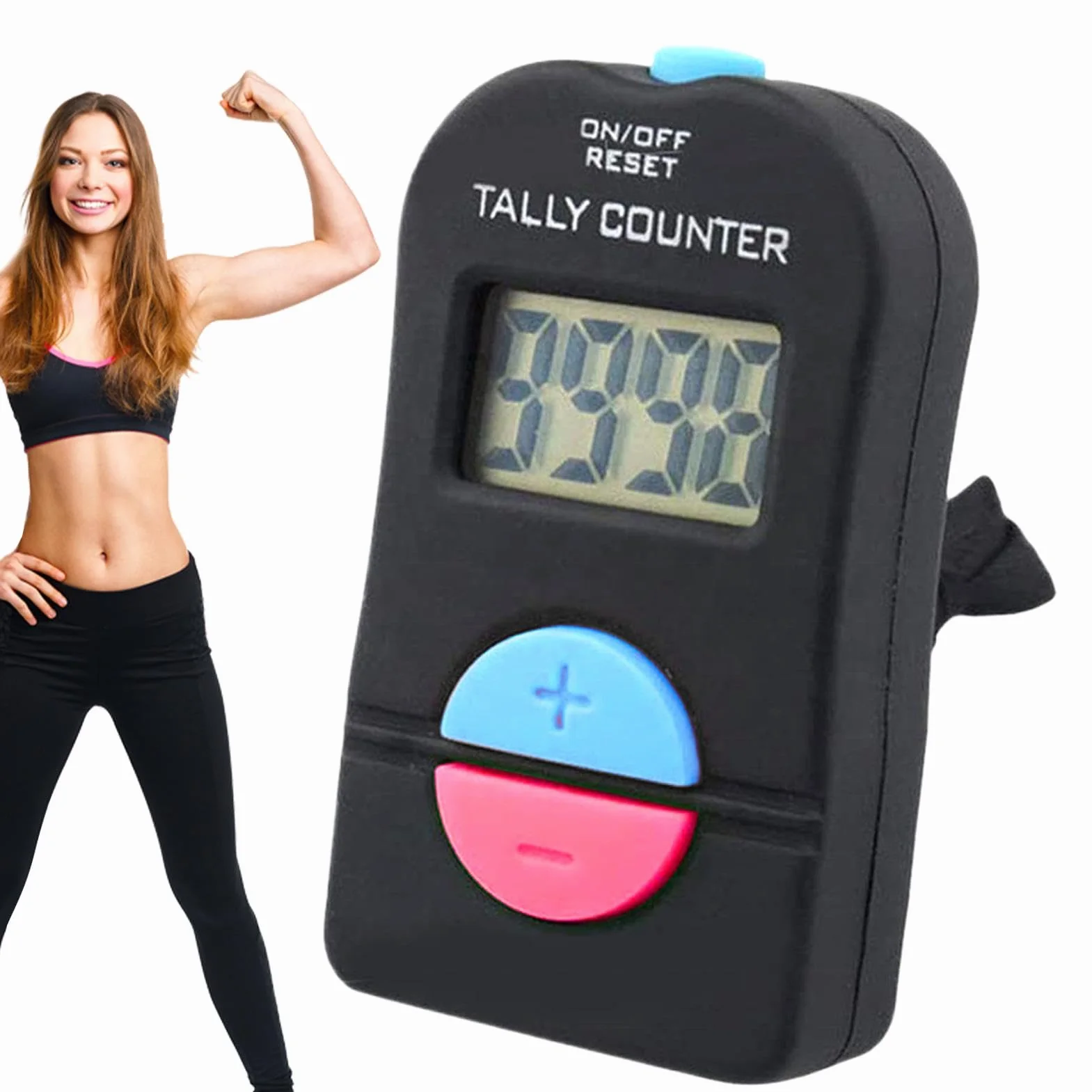 Multifunctional Tally Counter, Portable Up Down Clicker, Electronic People Counter, Add & Subtract Function, Lightweight, (6.3x3.4x1.5cm), Ideal for Sports, Schools, and Events
