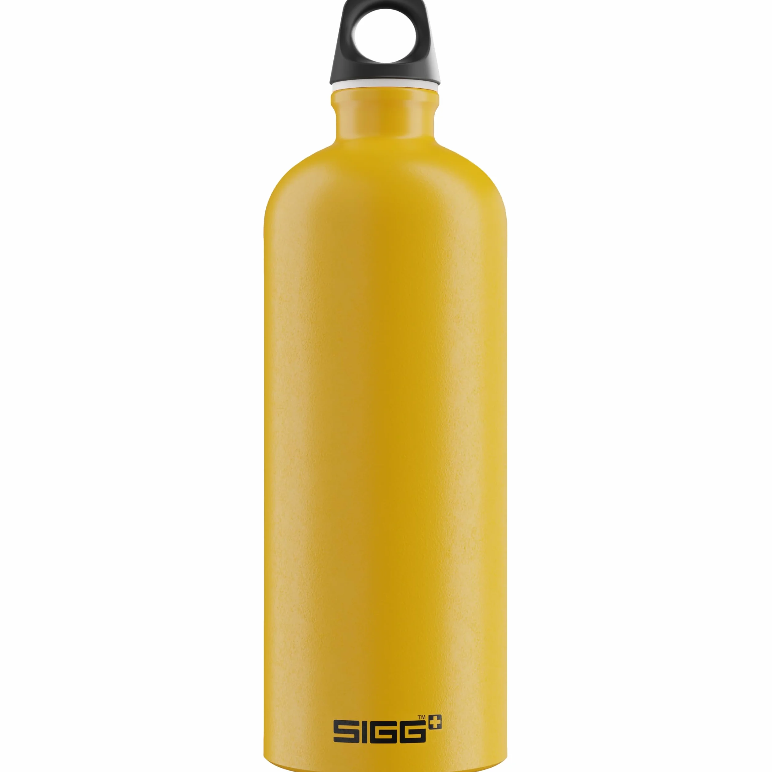 SIGG Aluminiowa butelka na wodę, żółta Traveller, certyfikat neutralności klimatycznej, nadaje się do napojów gazowanych, szczelna, lekka, nie zawiera BPA, żółta, 1 l