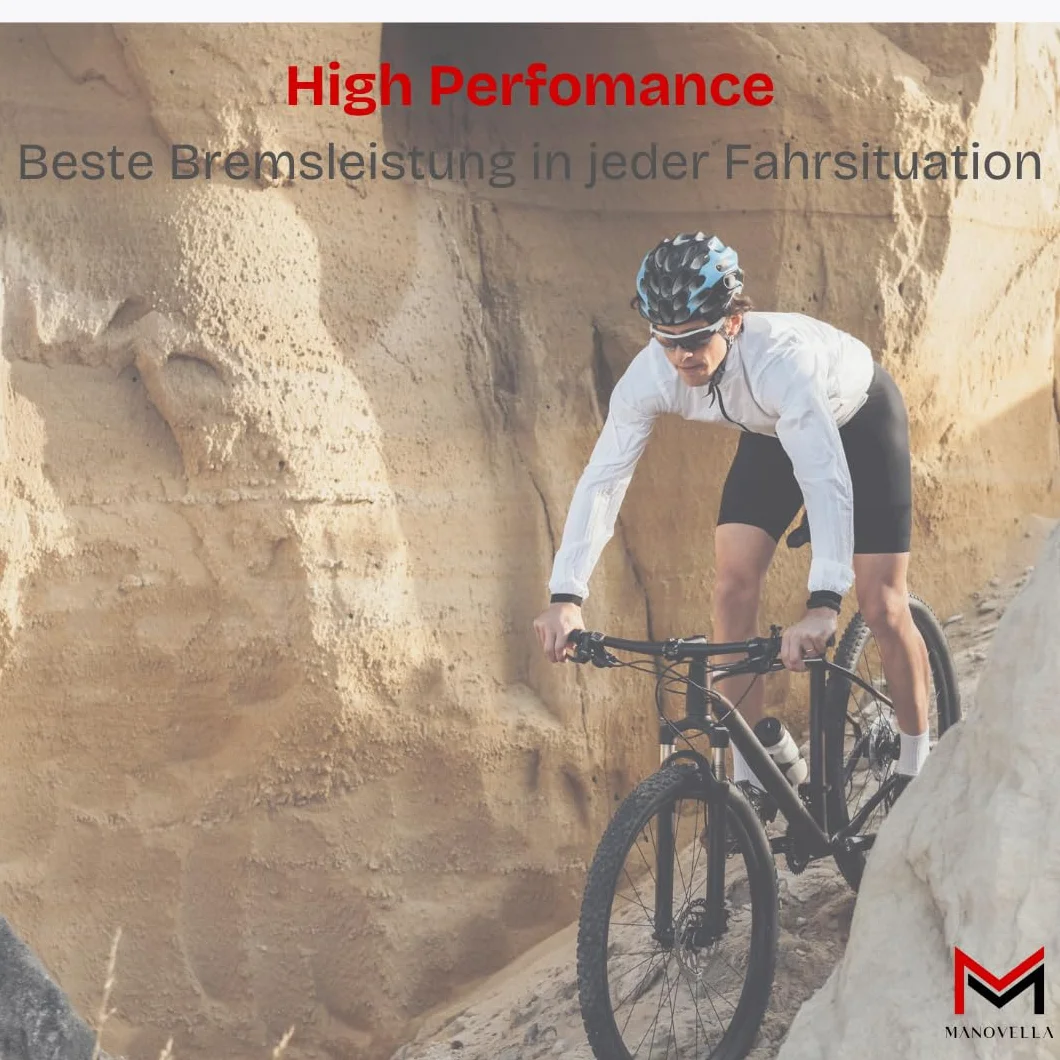 Manovella klocki hamulcowe V-Brake 70 mm (2 pary) – klocki hamulcowe do roweru do V-Brake, U-Brake i hamulca bocznego – kompatybilne z Shimano, Avid, Tektro, Sram – w zestawie mocowanie – czarne