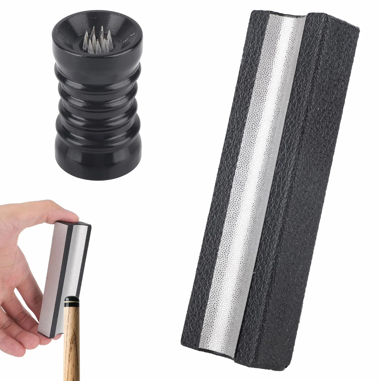 lasuroa Zestaw Narzędzi do Kształtowania Końcówek Kijów Bilardowych, Iron Dual Arc Design