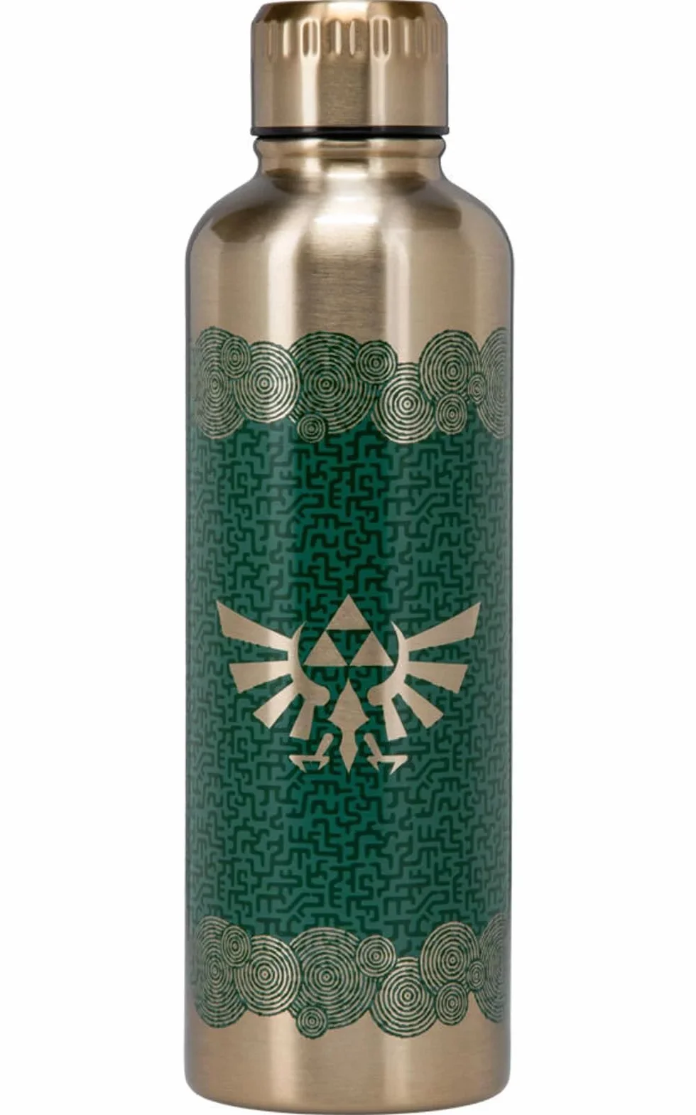 Paladone Tears of The Kingdom Oficjalna licencjonowana metalowa butelka na wodę Zelda, dekoracja dla fanów graczy, akcesorium na biurko dla wszystkich grup wiekowych, naczynia kolekcjonerskie