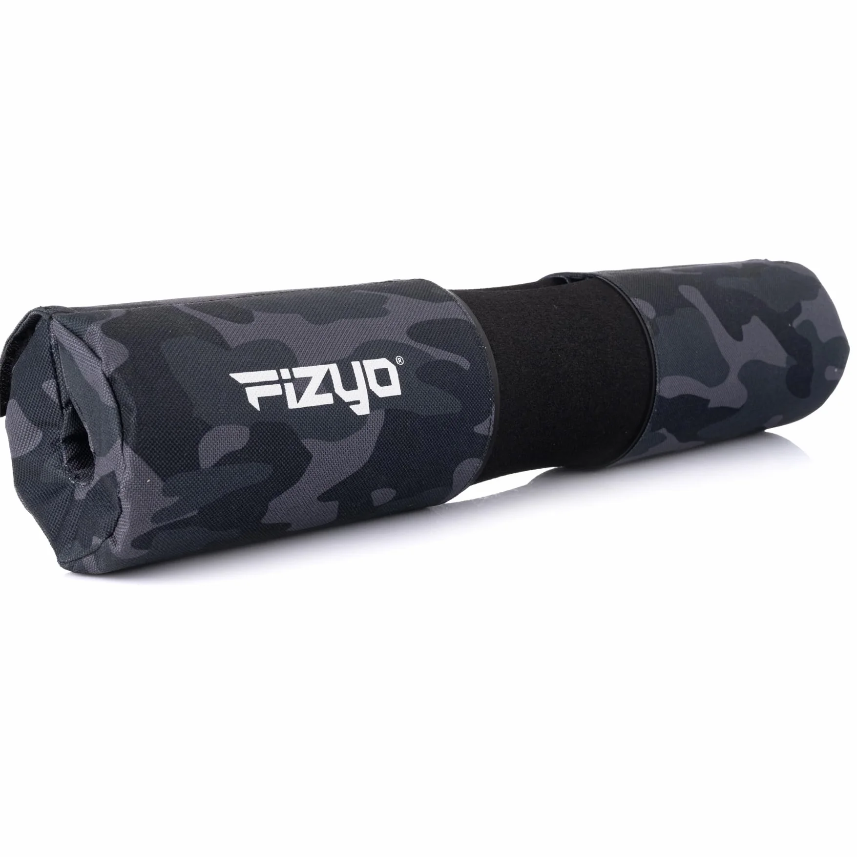 Fizyo Ochraniacz na Sztangę z Rzepem – Barbell Hip Thrust Pad do Przysiadów, Martwego Ciągu (Deadlift) i Treningu Siłowego, Czarny