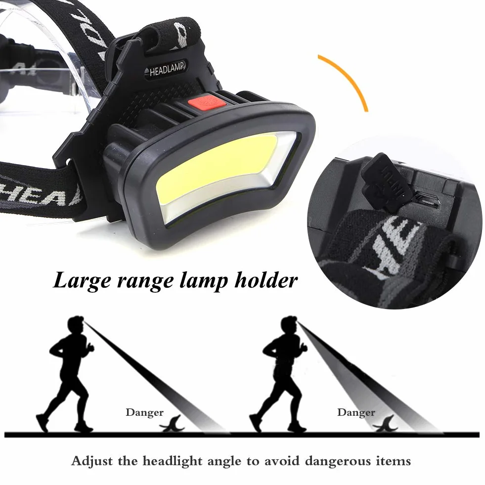 Alomejor Reflektor LED Super Jasny Wielofunkcyjny Akumulatorowy Reflektor Flood Working Light do Biegania Wędrówek Kempingu Wędkarstwa