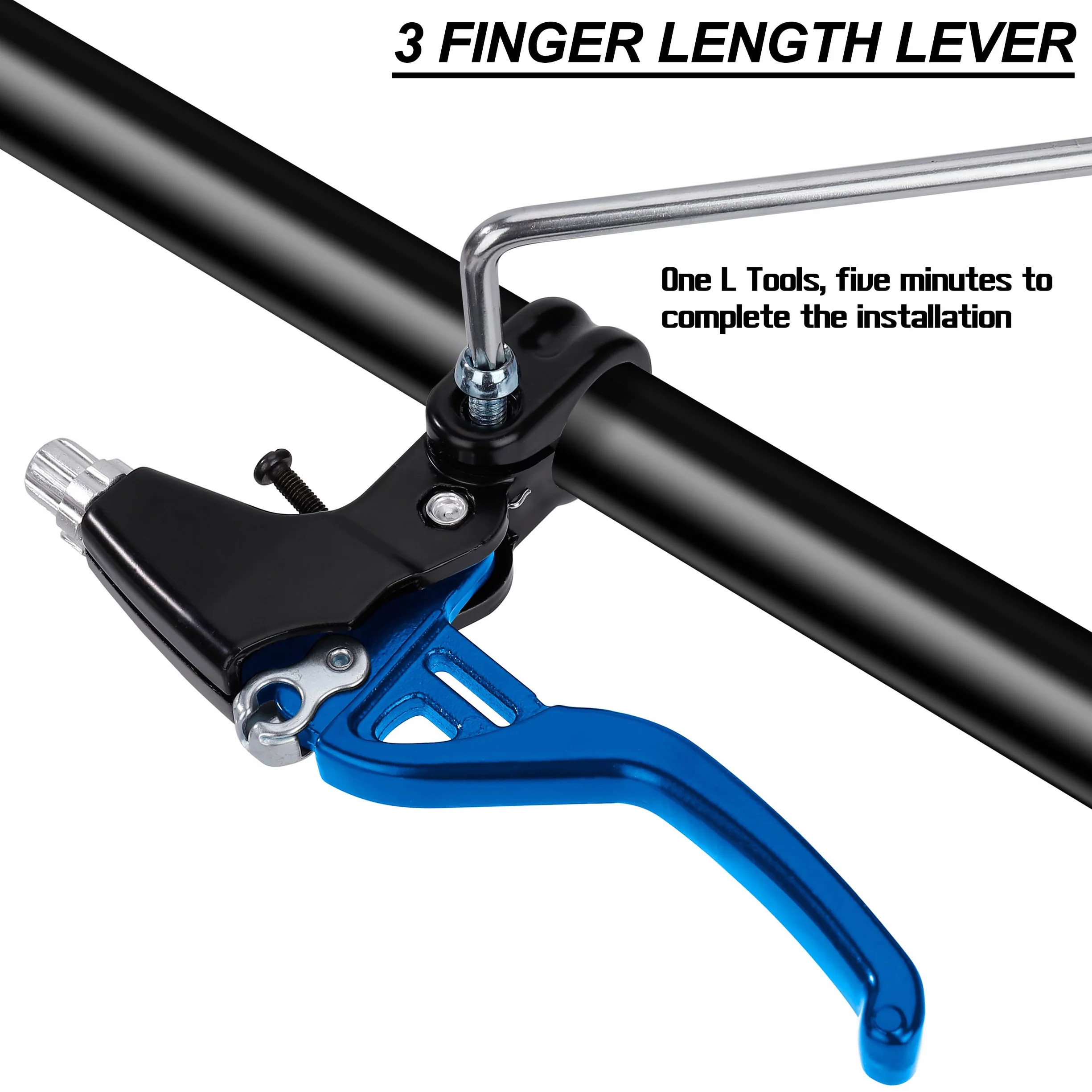 Dźwignia hamulca rowerowego ze stopu aluminium do MTB i roweru szosowego 2,2 cm niebieski 1 para