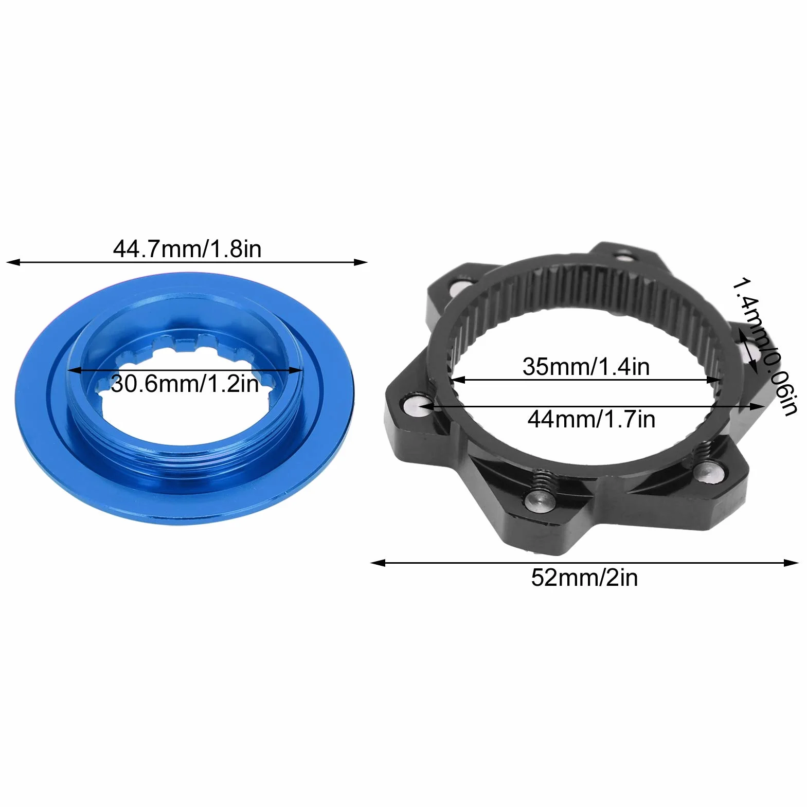 Adapter Wirnika Pasuje do Piasty Center Lock, Adapter Center Lock do 6-śrub do Mocowania i Adapterów do Rowerów Górskich Części do Hamulców