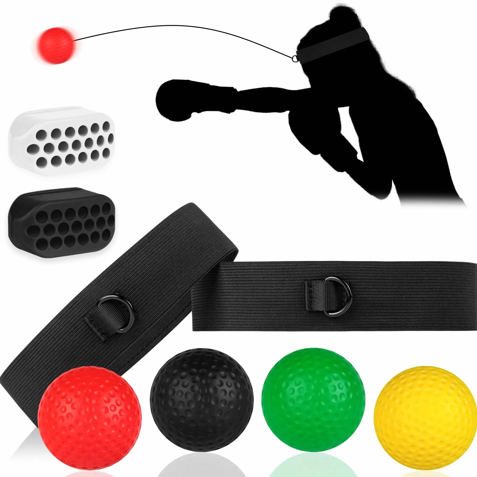 flintronic Reflex piłka bokserska, odbijająca, koordynacja pod oczy sprzęt treningowy do boksu MMA Fitness