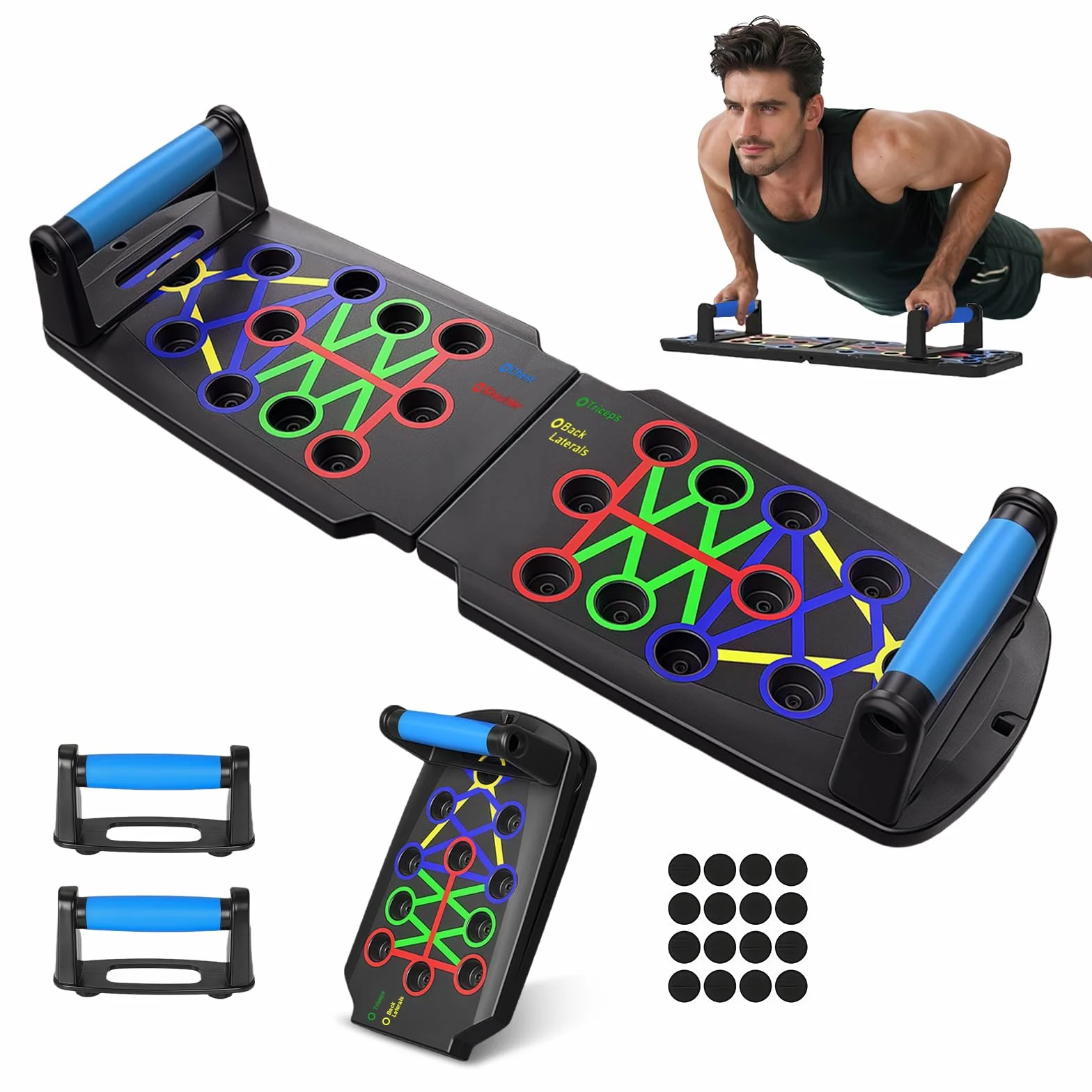 Flintronic Deska push-up 28 w 1 dla mężczyzn i kobiet