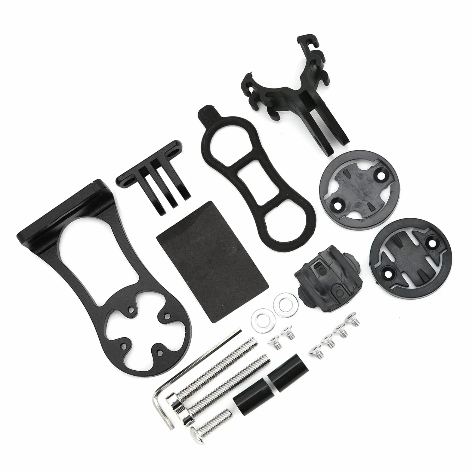 Uchwyt na Komputer Rowerowy Uchwyt GPS na Kamerę rowerową z Korpusem ze Stopu CNC i podwójną blokadą do Komputerów Rowerowych Edge Bryton i Kamer Ruchu (BLACK)