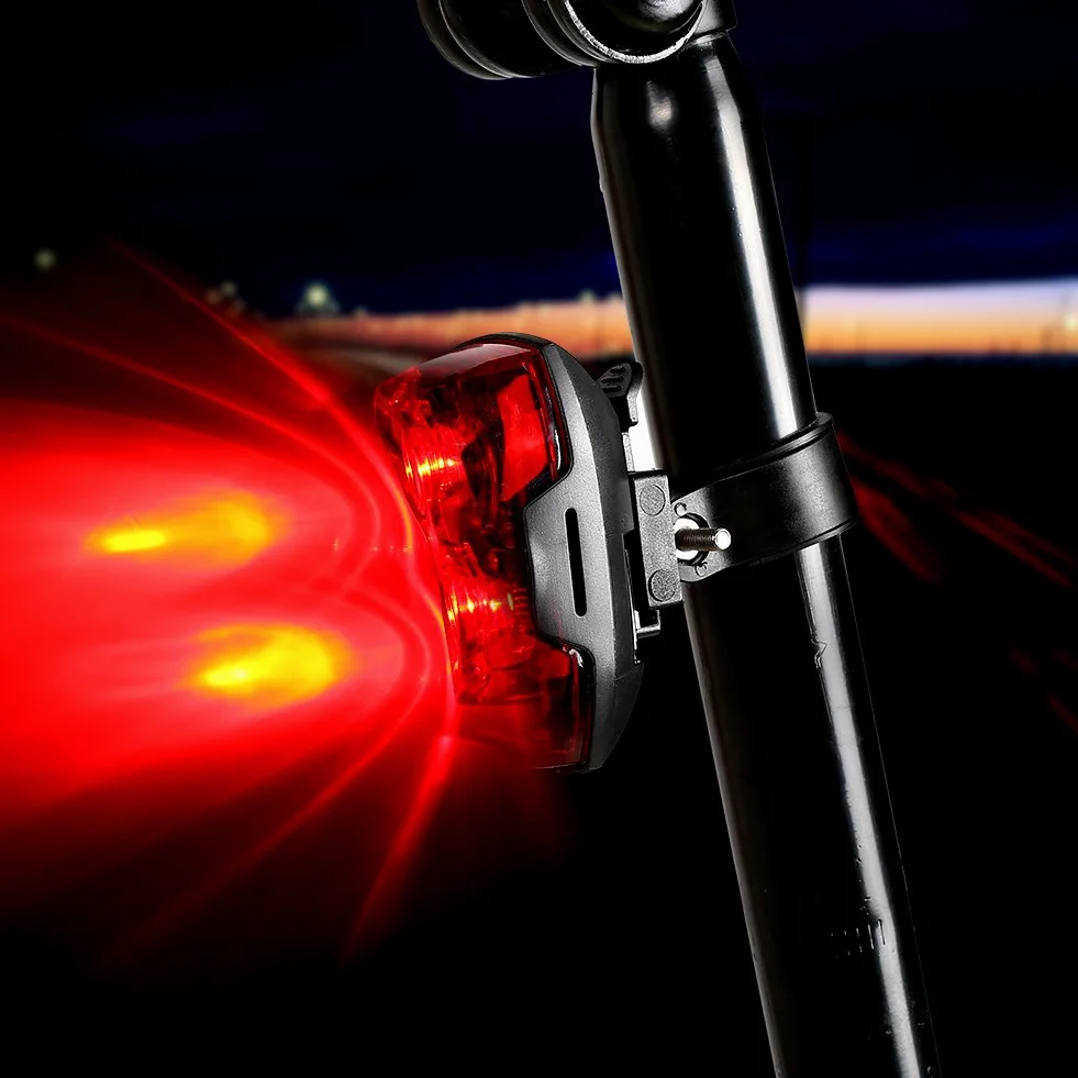 Tylne światło rowerowe Tylne światło rowerowe Zewnętrzna lampa rowerowa LED tylne koło tylne ostrzeżenie o bezpieczeństwie Czerwone światło do górskiego roweru wyścigowego