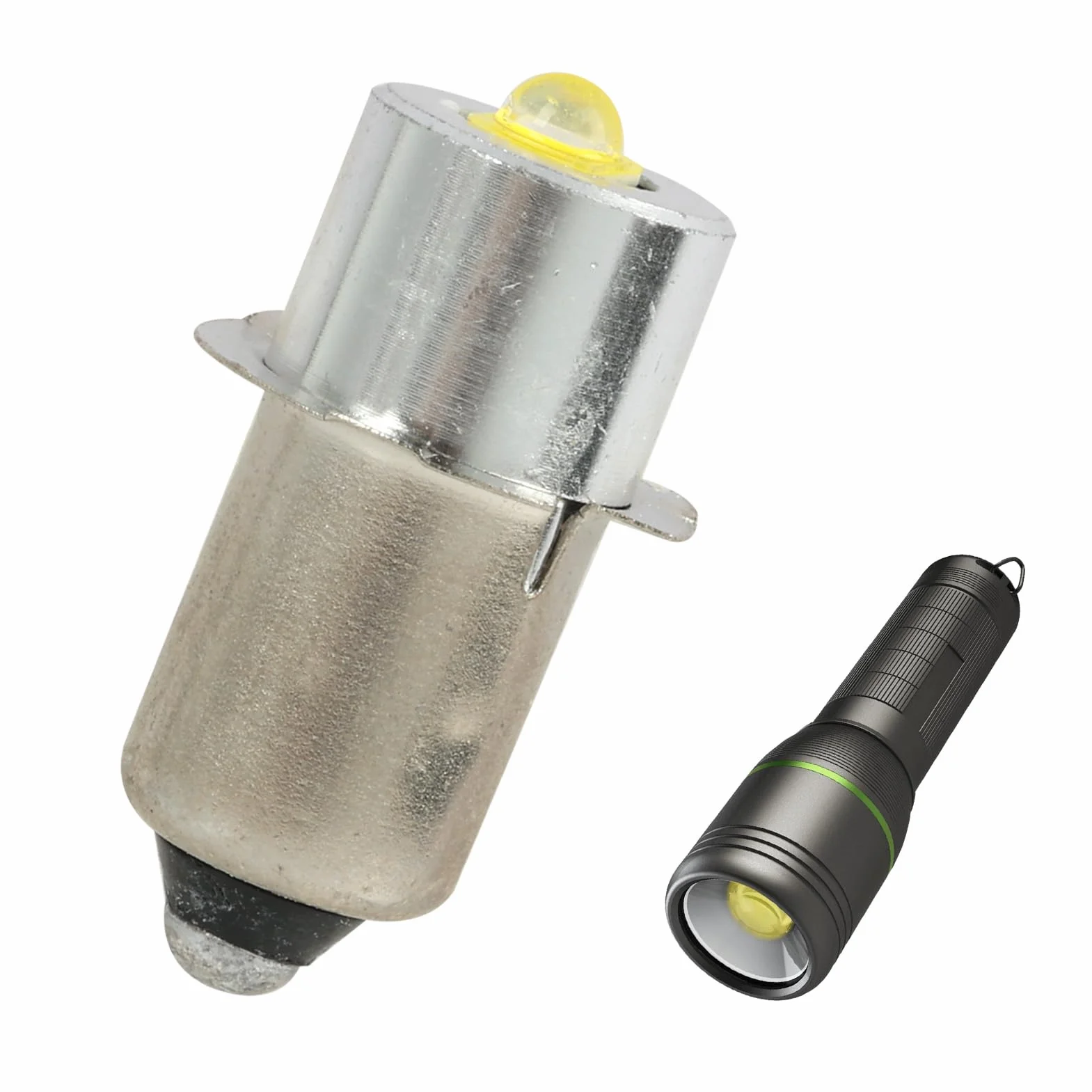 Żarówka LED P13.5S 3V 3W do latarek, kompatybilna z Maglite 2D