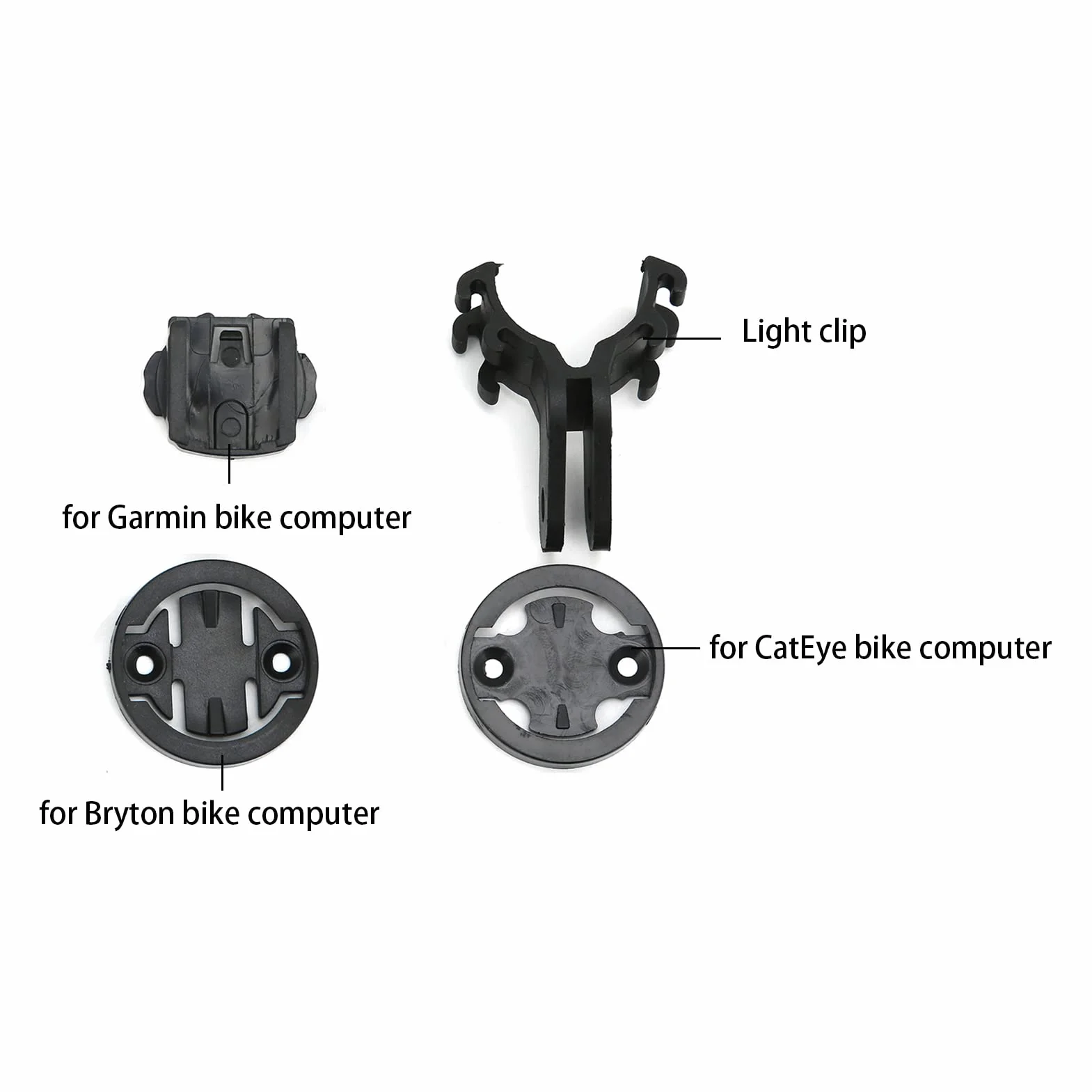 Uchwyt na Komputer Rowerowy Uchwyt GPS na Kamerę rowerową z Korpusem ze Stopu CNC i podwójną blokadą do Komputerów Rowerowych Edge Bryton i Kamer Ruchu (BLACK)