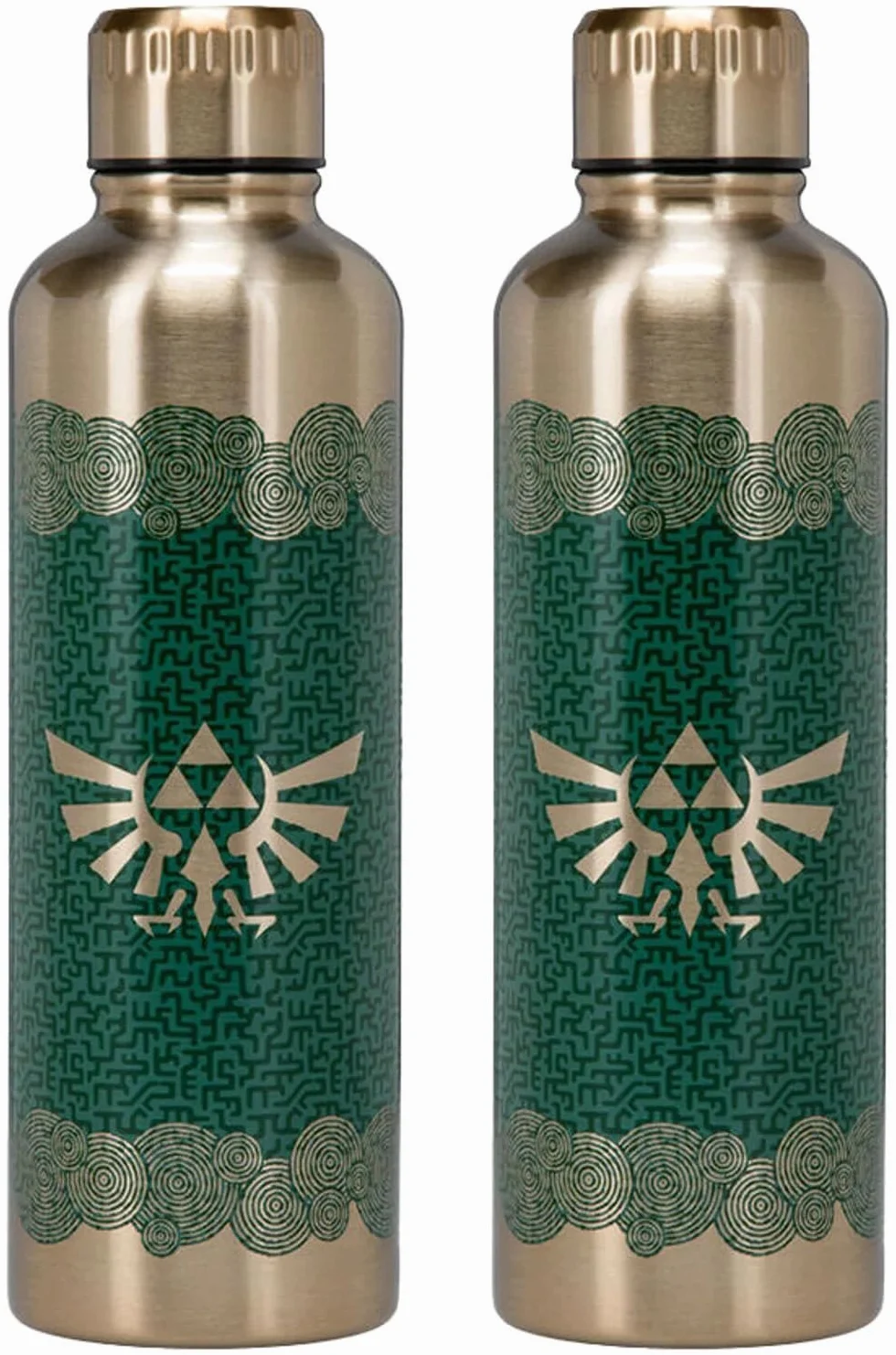 Paladone Tears of The Kingdom Oficjalna licencjonowana metalowa butelka na wodę Zelda, dekoracja dla fanów graczy, akcesorium na biurko dla wszystkich grup wiekowych, naczynia kolekcjonerskie