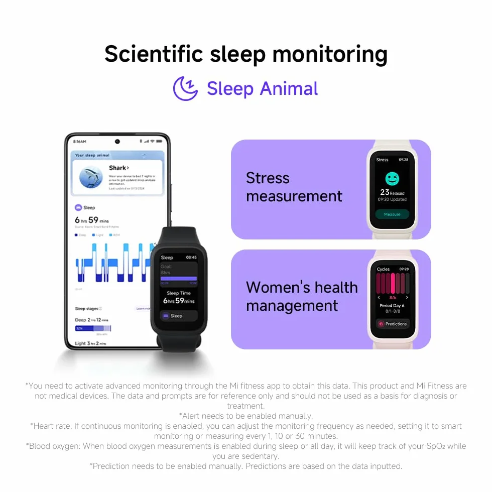 Xiaomi Smart Band 9, Aktywny Róż