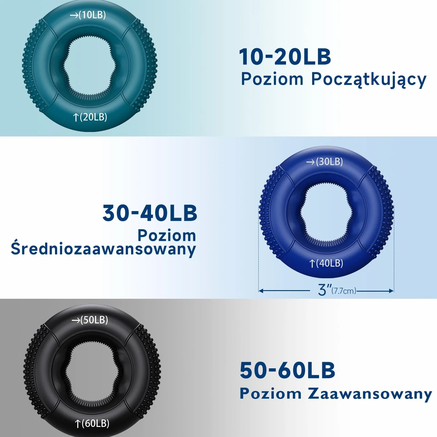 FitBeast Trener siły chwytu 9-częściowy zestaw wzmacniacz przedramienia