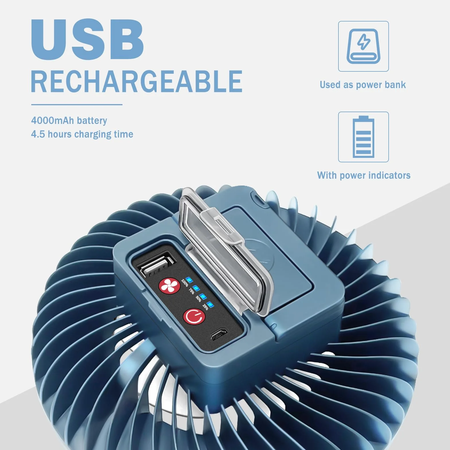 Lampa kempingowa LED z wentylatorem ładowanym przez USB, wentylator kempingowy ze światłem, latarnia namiotowa Powerbank Akcesoria kempingowe na zewnątrz