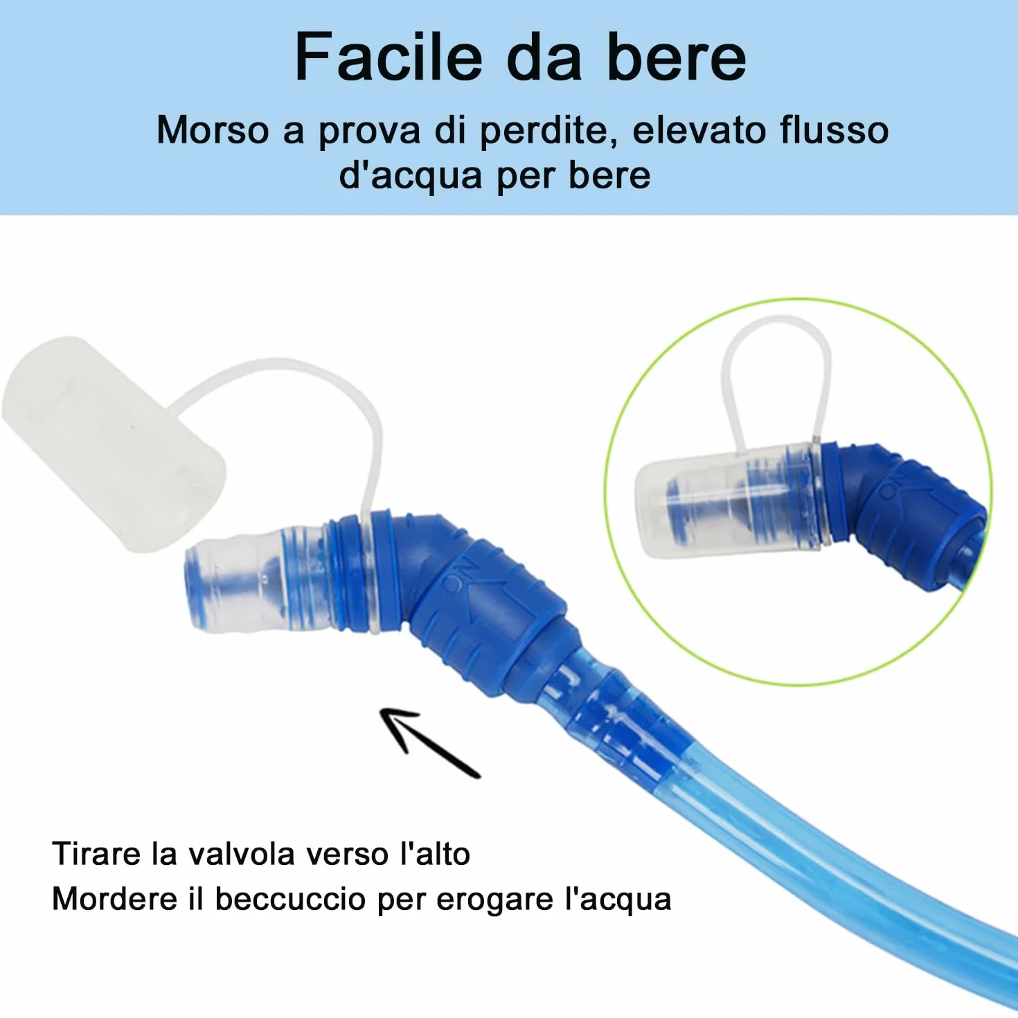Worek na wodę 1,5 l 2 l do plecaka rowerowego