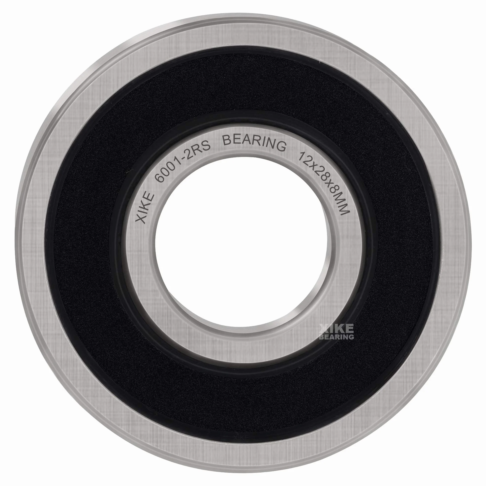 XiKe 6001-2RS Łożyska kulkowe 12x28x8mm Gumowe uszczelnione 6001RS Stal chromowa łożyska kulkowe zwykłe, 4 szt.