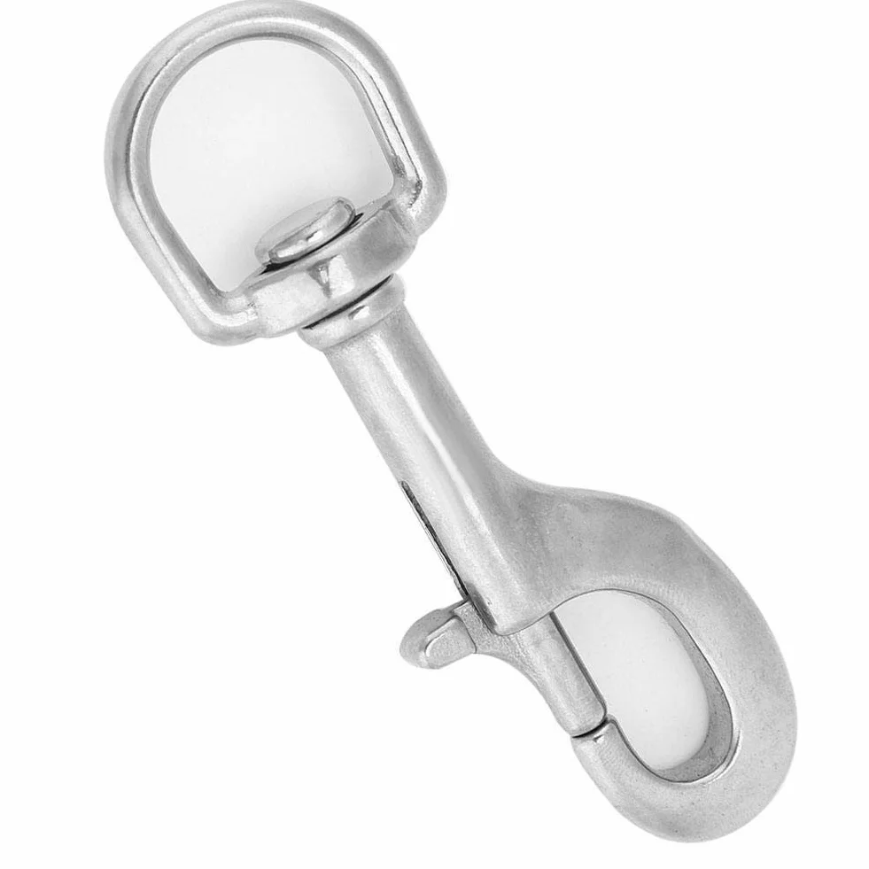 316 hak ze stali nierdzewnej obrotowy oko zatrzask zestaw śrub do nurkowania z akwalungiem (90 mm, biały)