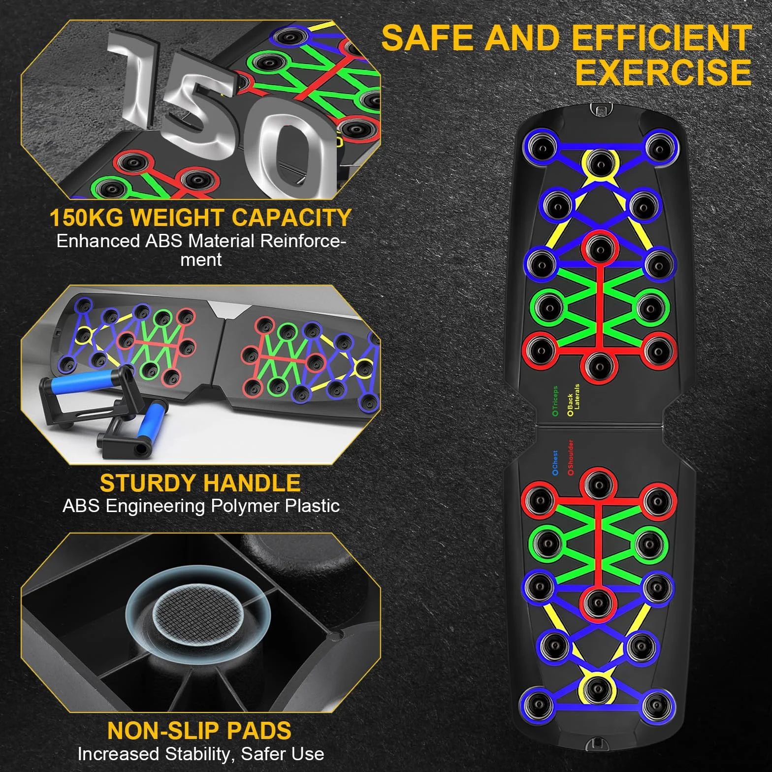Flintronic Deska push-up 28 w 1 dla mężczyzn i kobiet