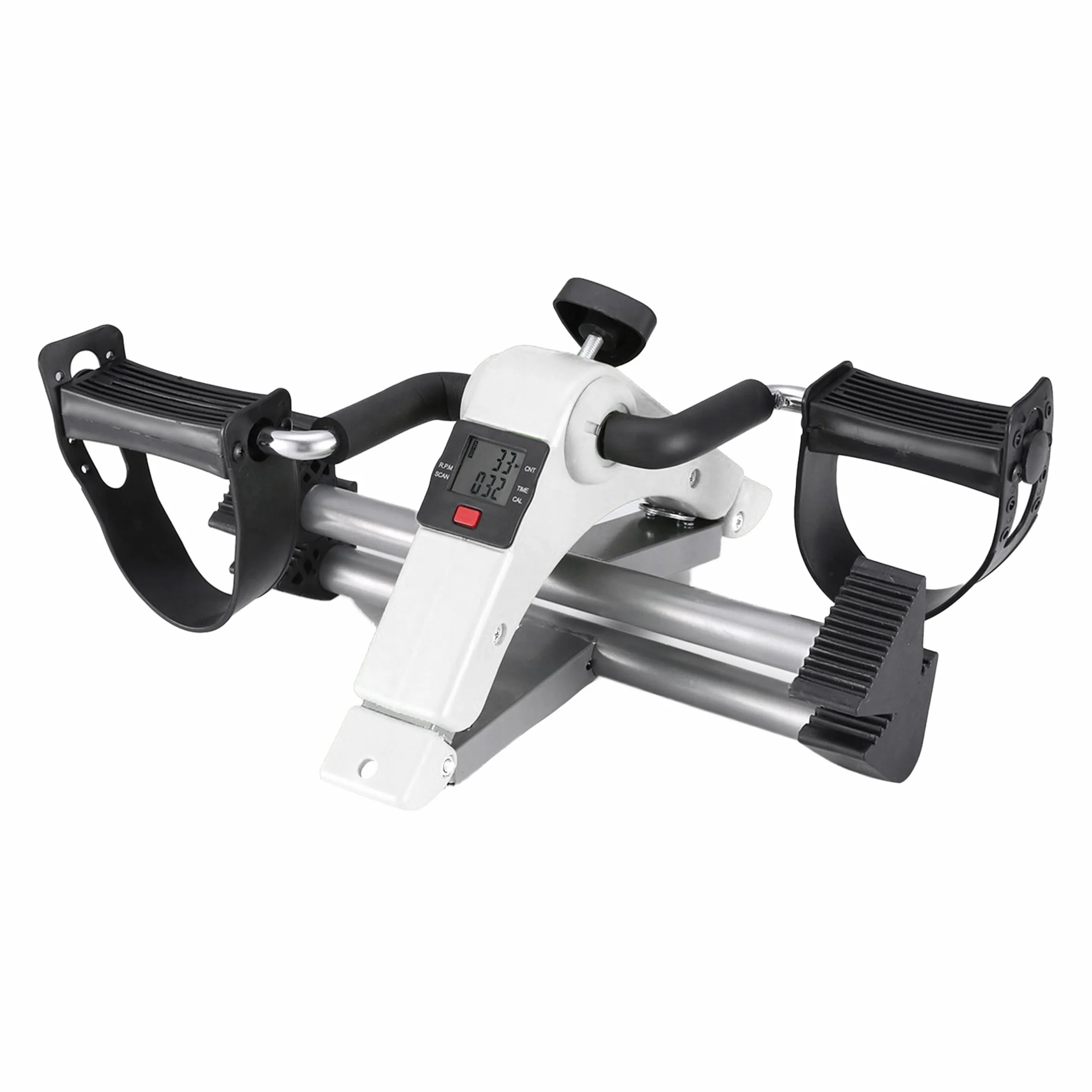 Rowerek treningowy rower rehabilitacyjny składany rotor 2w1 wyświetlacz LCD biały