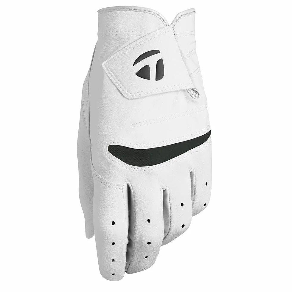 TaylorMade Męska Stratus miękka rękawiczka golfowa, biała, mała