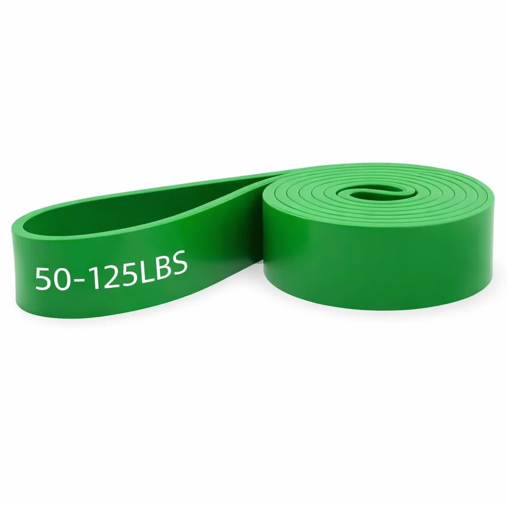 Zielona taśma oporowa 55 – 125 lbs, taśmy do podciągania, taśmy treningowe, gumowe, sportowe, do treningu siłowego, do budowania mięśni, treningu domowego, podciągania, kalisteniki, jogi