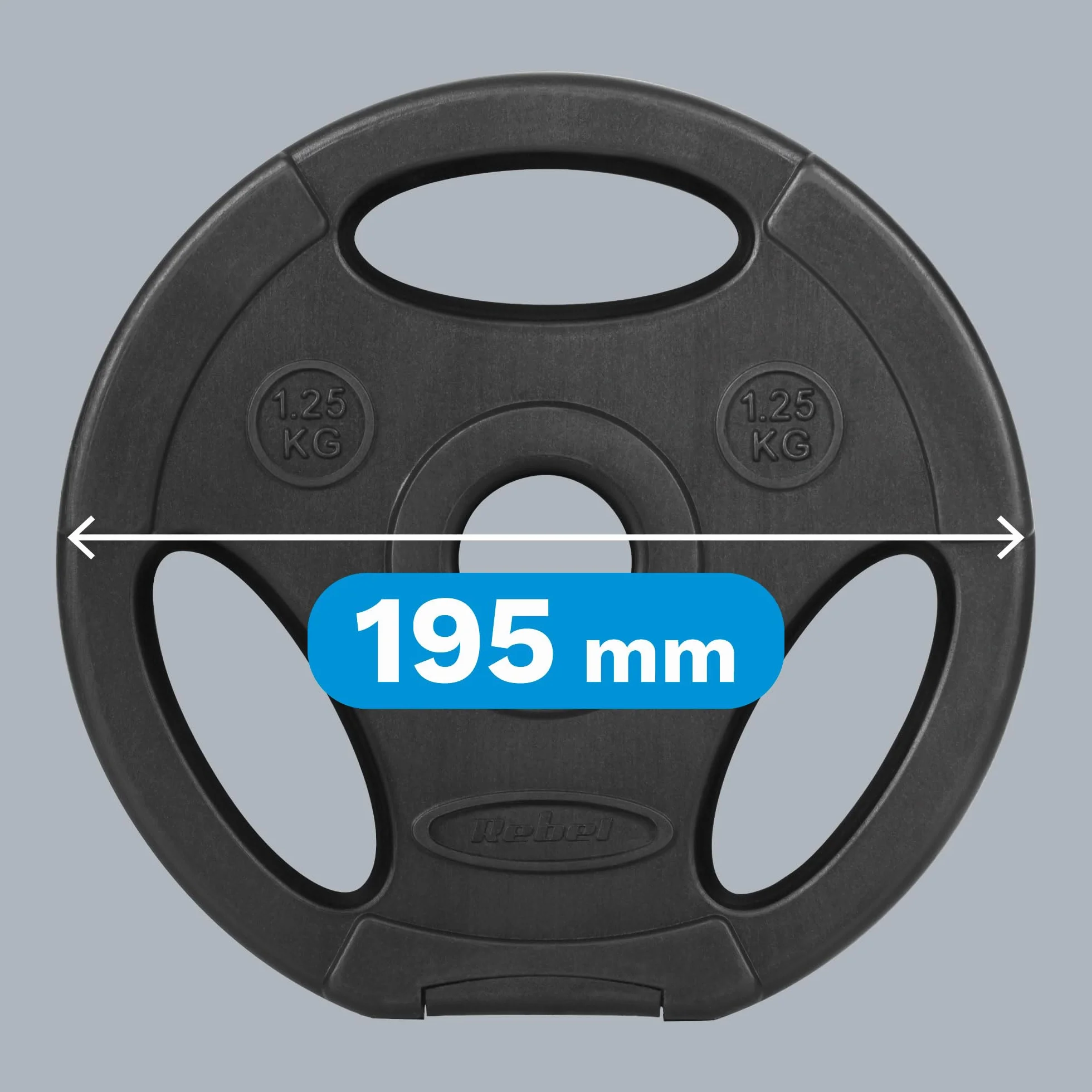 Rebel Zestaw Obciążeń Bitumicznych 4x1.25kg Otwór 31mm Talerz z Uchwytami RBA-2120