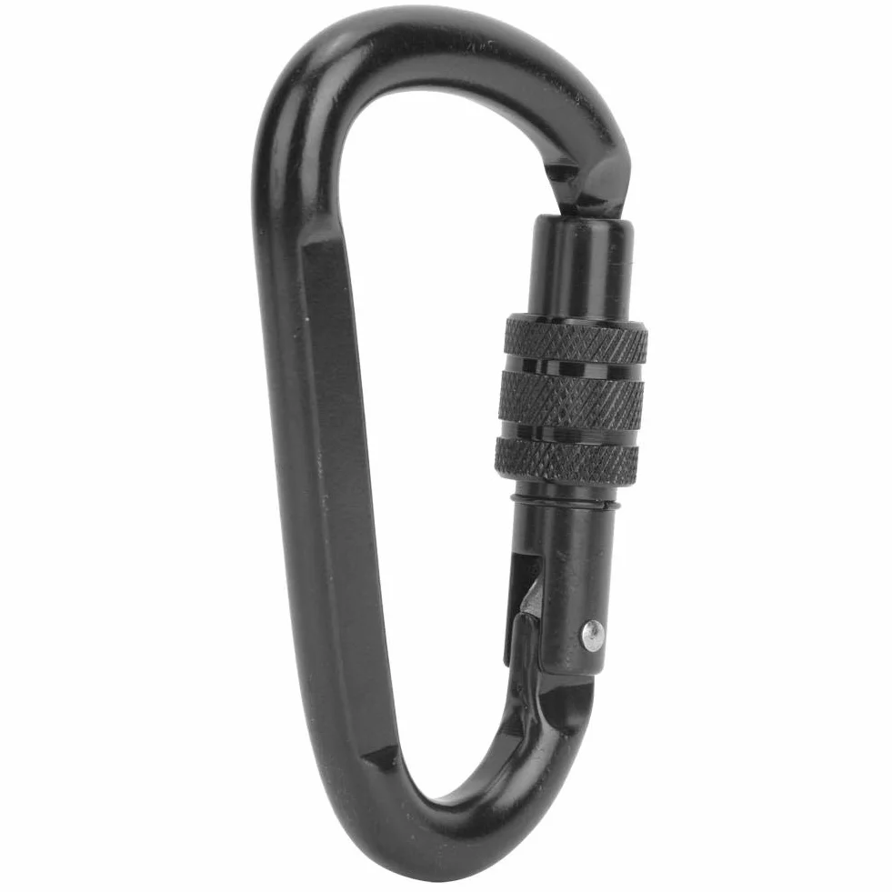 Keenso 30KN stal węglowa karabinek górski heavy duty czarny