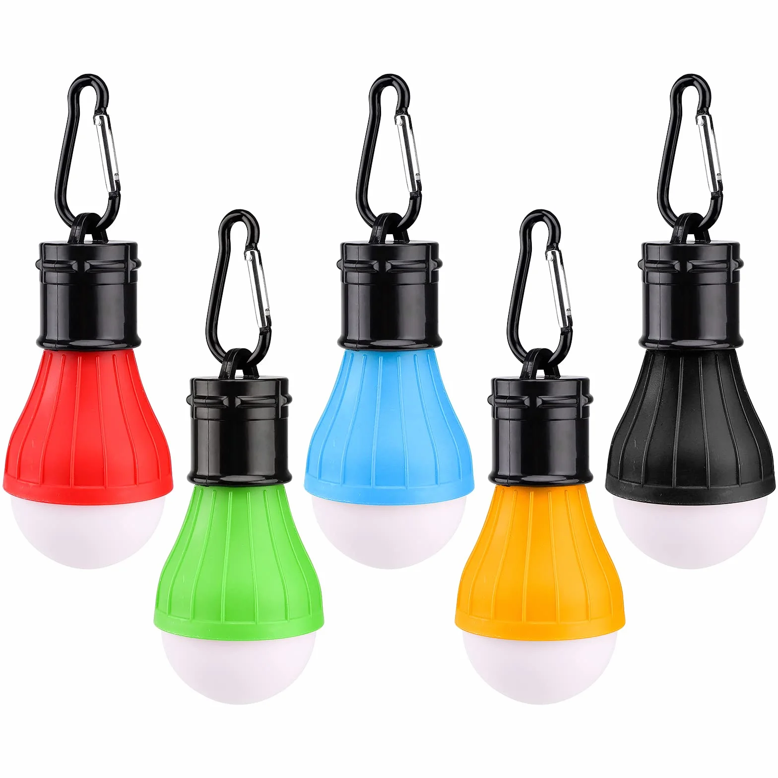5 sztuk świateł kempingowych LED oświetlenie namiotowe z karabińczykiem na zewnątrz mini latarnia kempingowa przenośna lampa LED namiot latarnia lampa 3 tryby oświetlenia wiszące światło wodoodporne