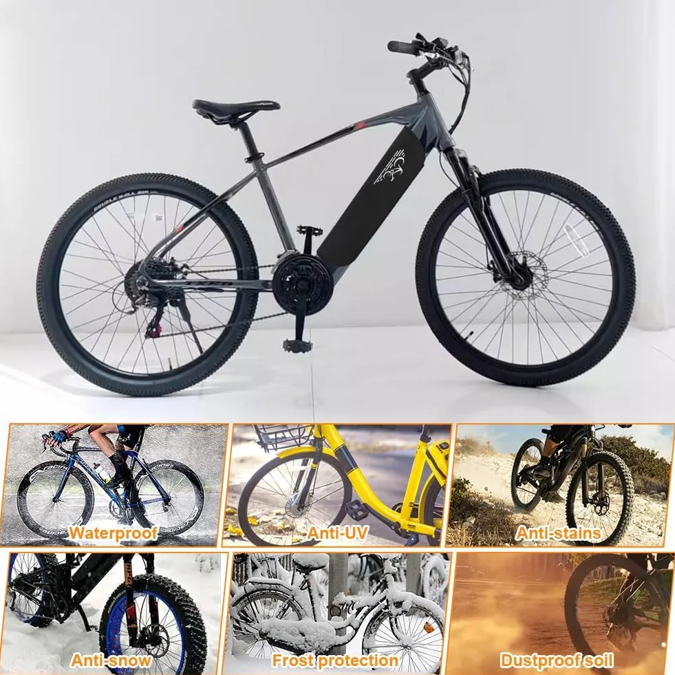 Letni pokrowiec ochronny na akumulator E-Bike, oddychający/lód, do rowerów i motocykli elektrycznych