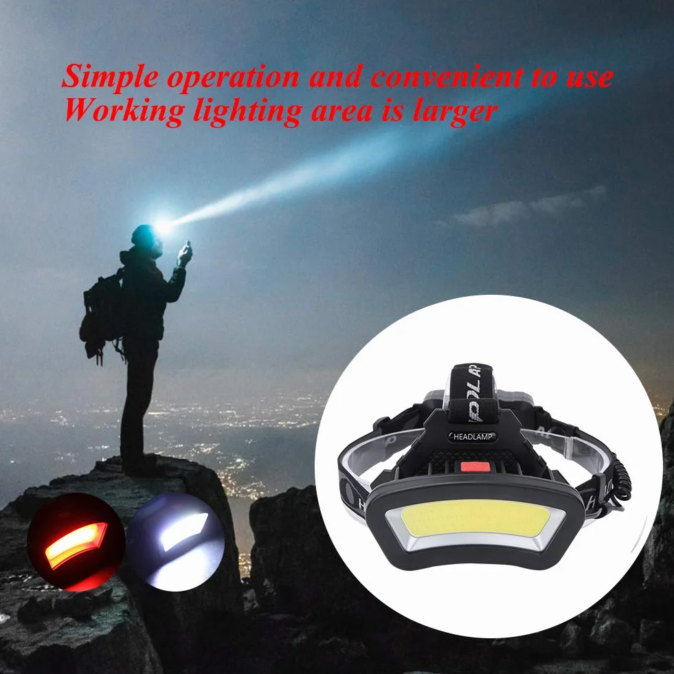 Alomejor Reflektor LED Super Jasny Wielofunkcyjny Akumulatorowy Reflektor Flood Working Light do Biegania Wędrówek Kempingu Wędkarstwa