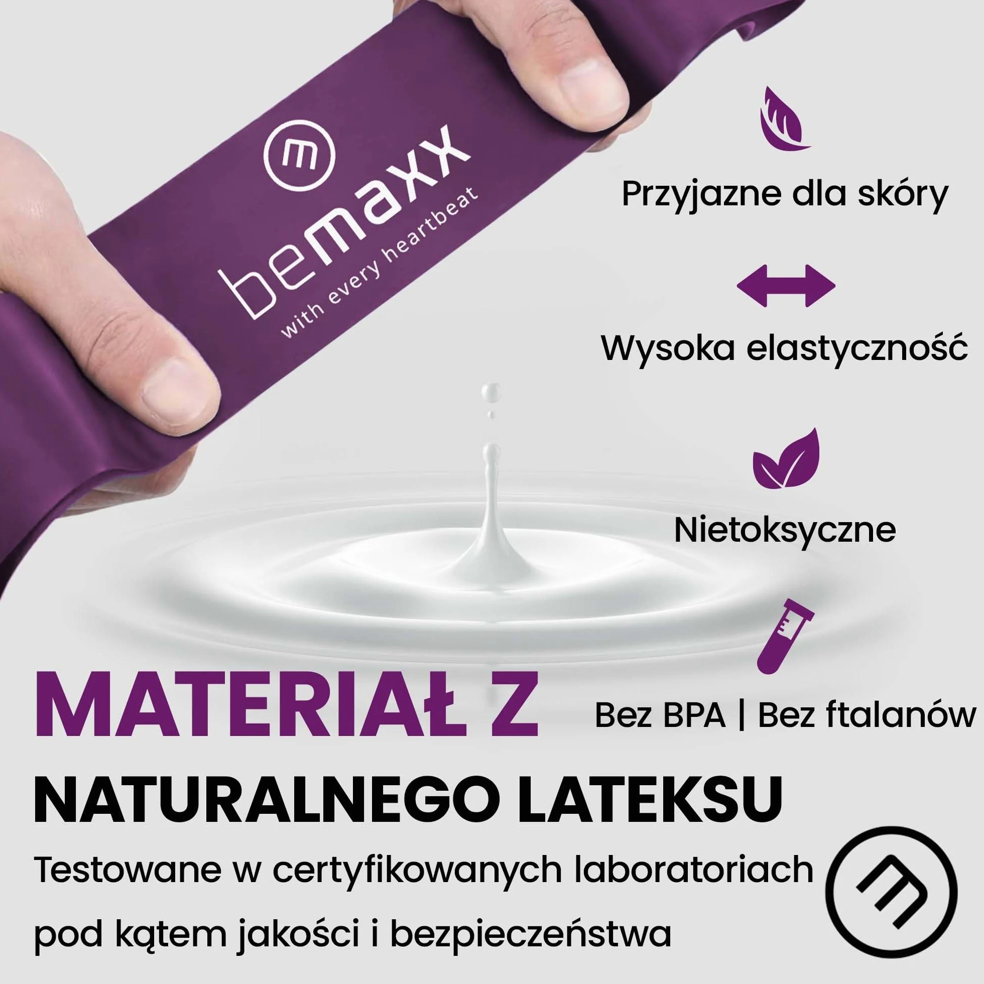 Zestaw opasek fitness lateksowe tkaninowe pętle oporowe Mini Band trening siłowy