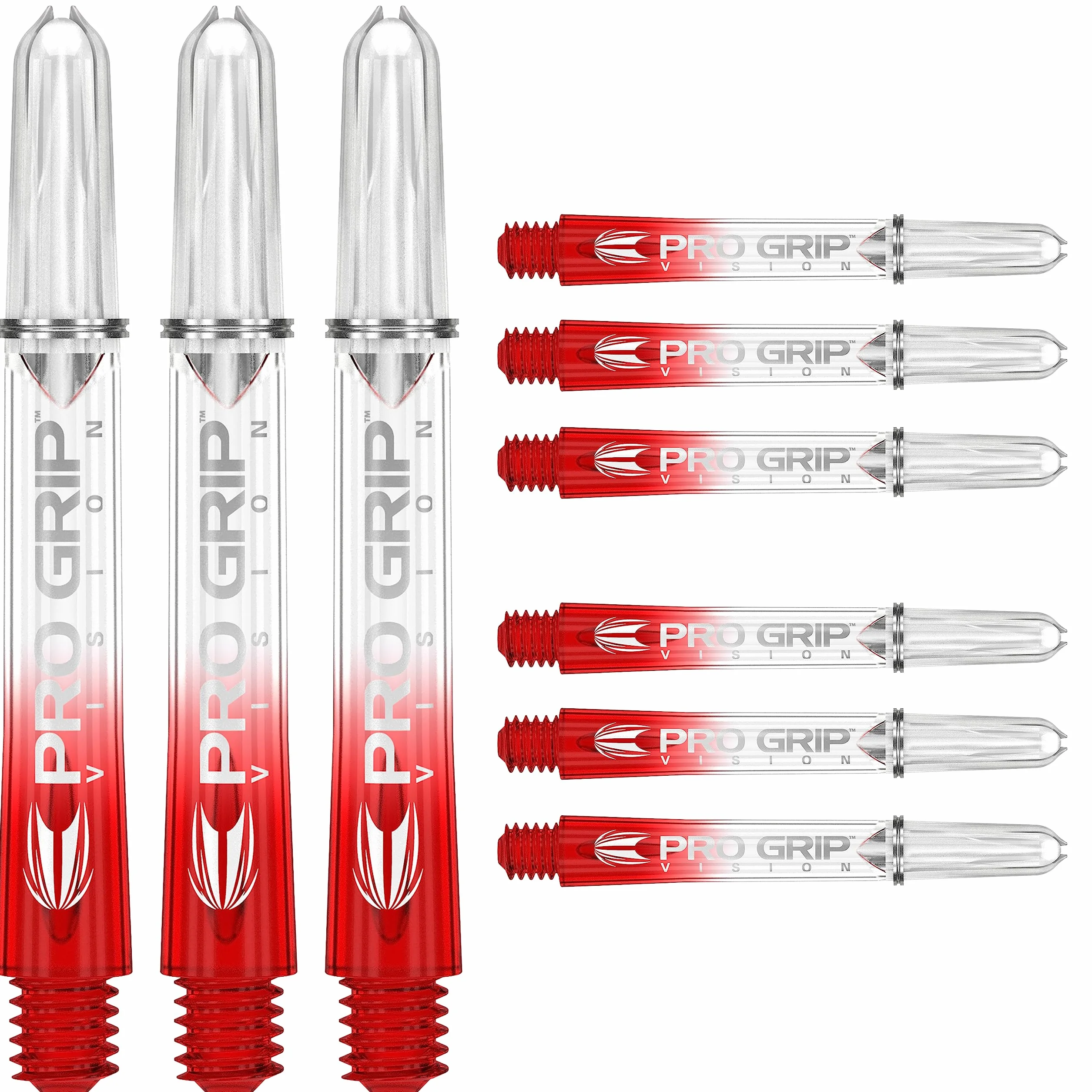 Target Darts 3 x zestawy trzonków do rzutek Pro Grip Vision – łącznie 9 wałków do rzutek