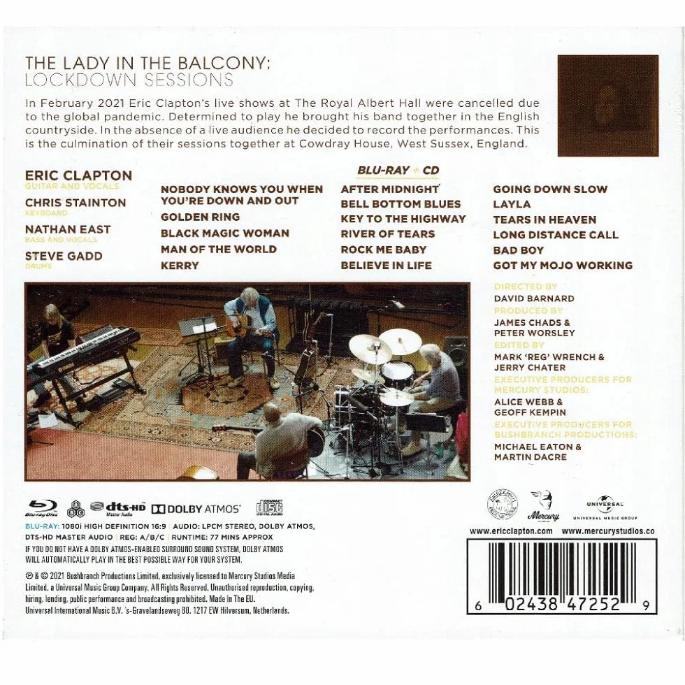 The Lady In The Balcony: Lockdown Sessions (Bluray+Cd)