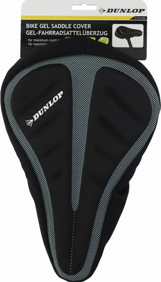 Dunlop Nakładka Żelowa Na Siodełko Rowerowe 28 x 20 cm Czarna