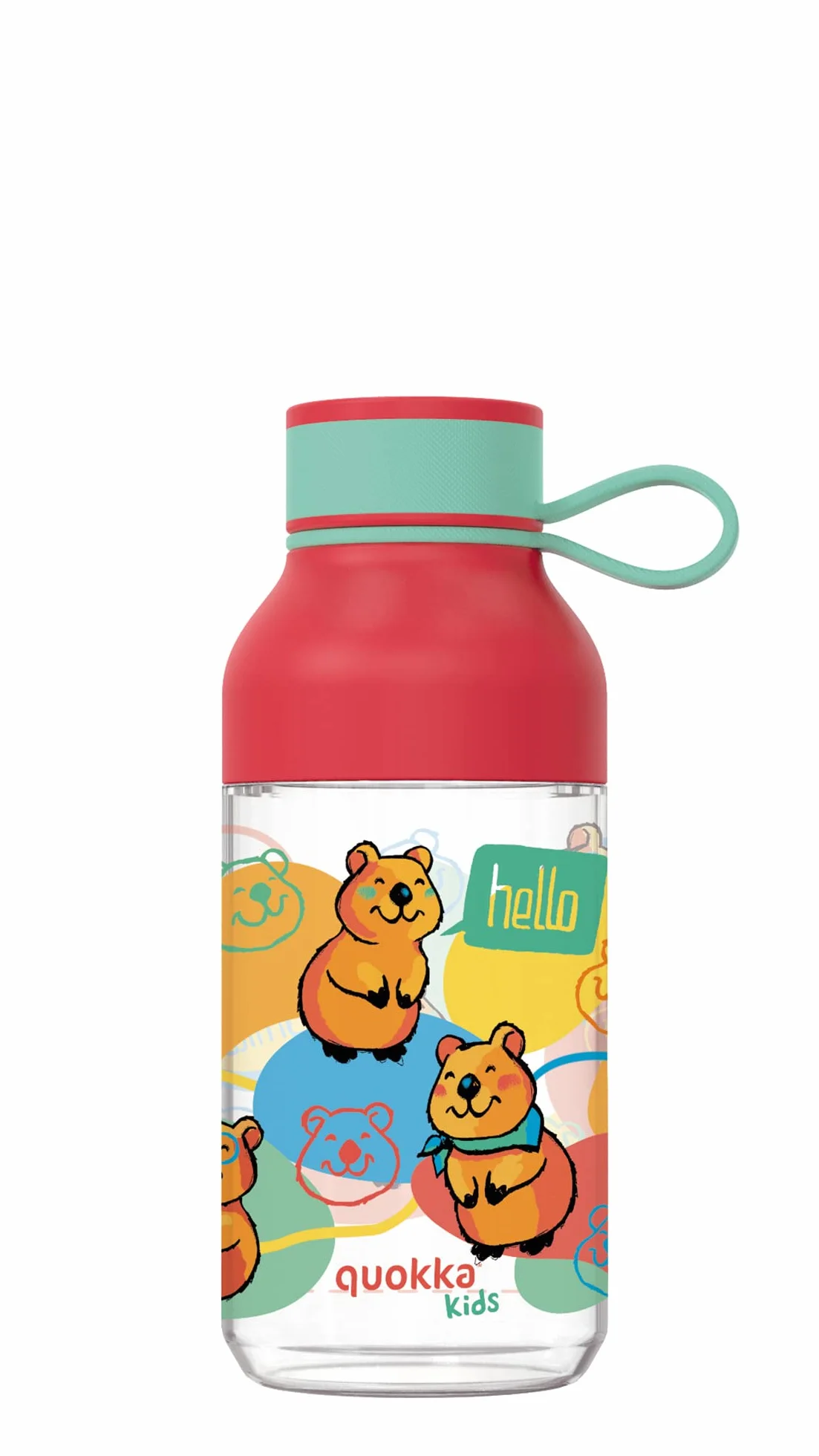 Quokka Ice Hanger Butelka, Tritan, Wielokolorowy, 430 ml
