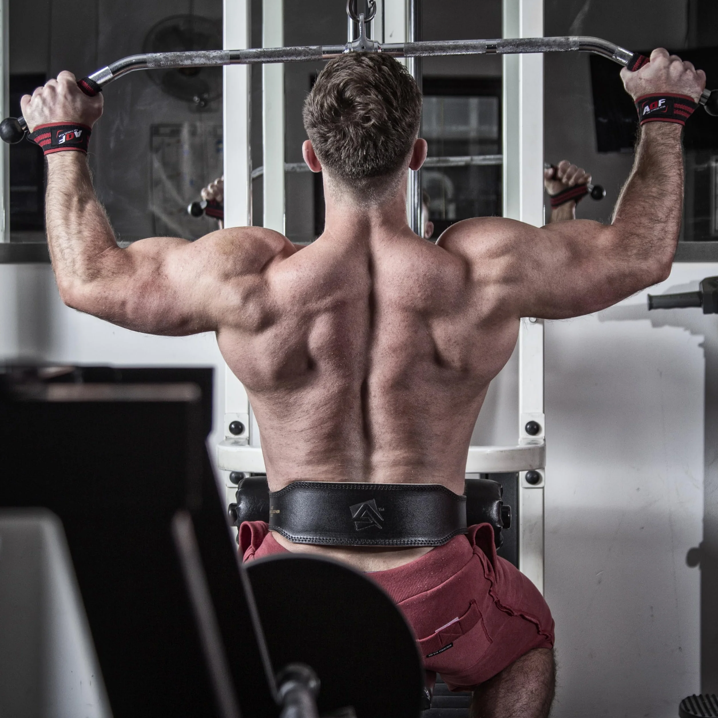 AQF Skóra bydlęca ukryta pasek 10 cm podnoszenie ciężarów wsparcie pleców wsparcie treningu fitness ćwiczenia kulturystyka (mały)