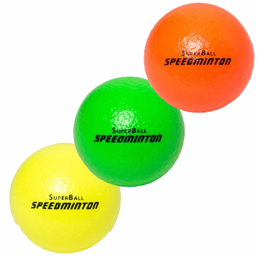 Speedminton® Superball, zestaw 3 szt., śr. 7 cm
