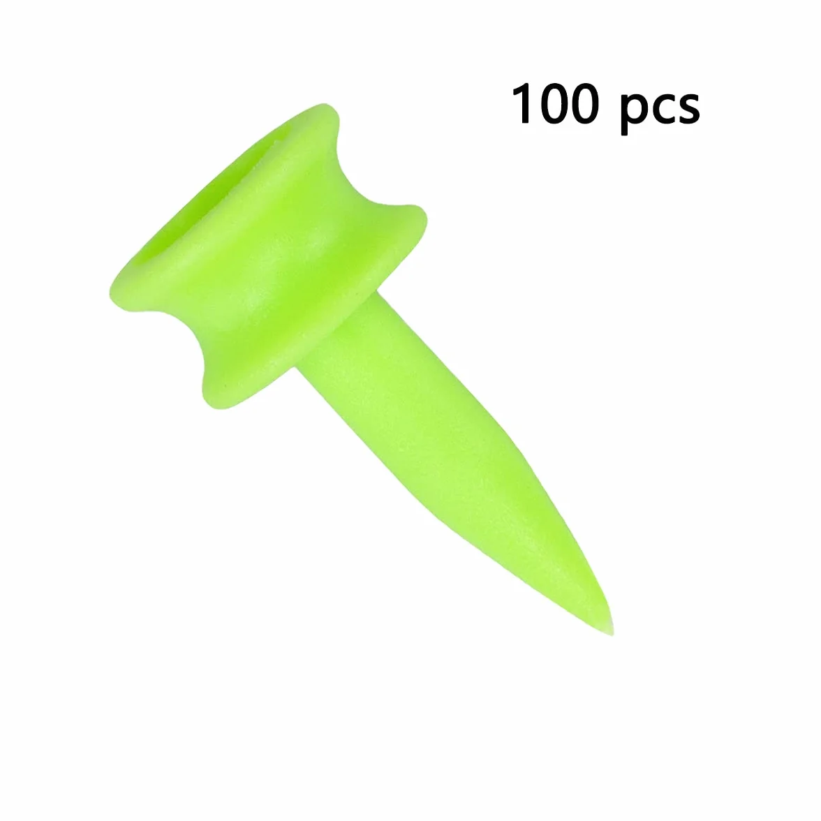 Koszulki golfowe plastikowe 25 mm 100 sztuk małe zielone koszulki golfowe 2,5 cm