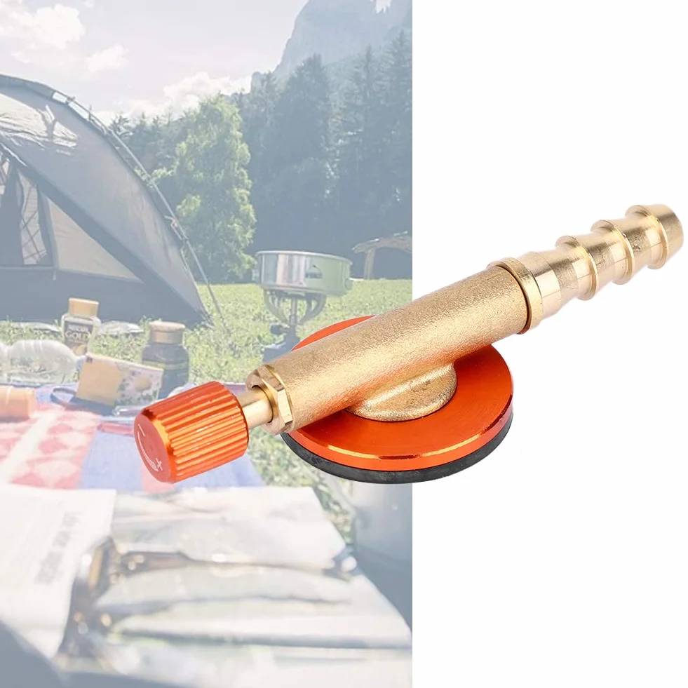 Adapter do napełniania gazem, mosiężny adapter do kuchenki bezpieczeństwa, zewnętrzny zawór przełączający na kemping