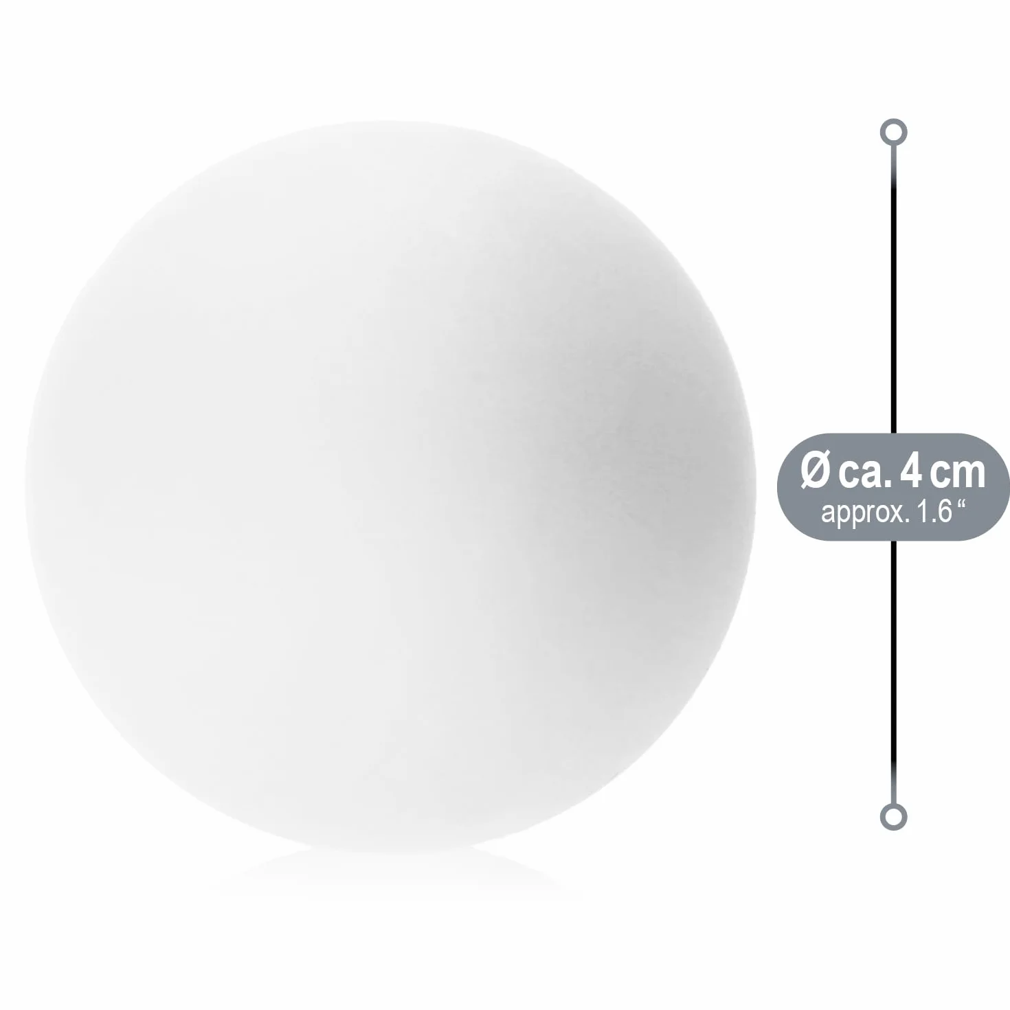com-four® Pileczki do tenisa stolowego 48 szt. / 72 szt. / 144 szt. w kolorze bialym lub jaskrawym - Pileczki do ping-ponga w rozmiarze standardowym - Pileczki do gry