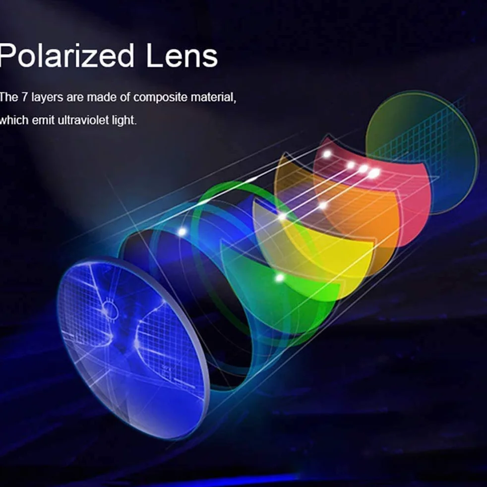 Fotochromowe Okulary Przeciwsłoneczne Męskie Okulary Przeciwsłoneczne z ochroną UV400 Sportowe Okulary Przeciwsłoneczne Okulary Rowerowe (Niebieski)