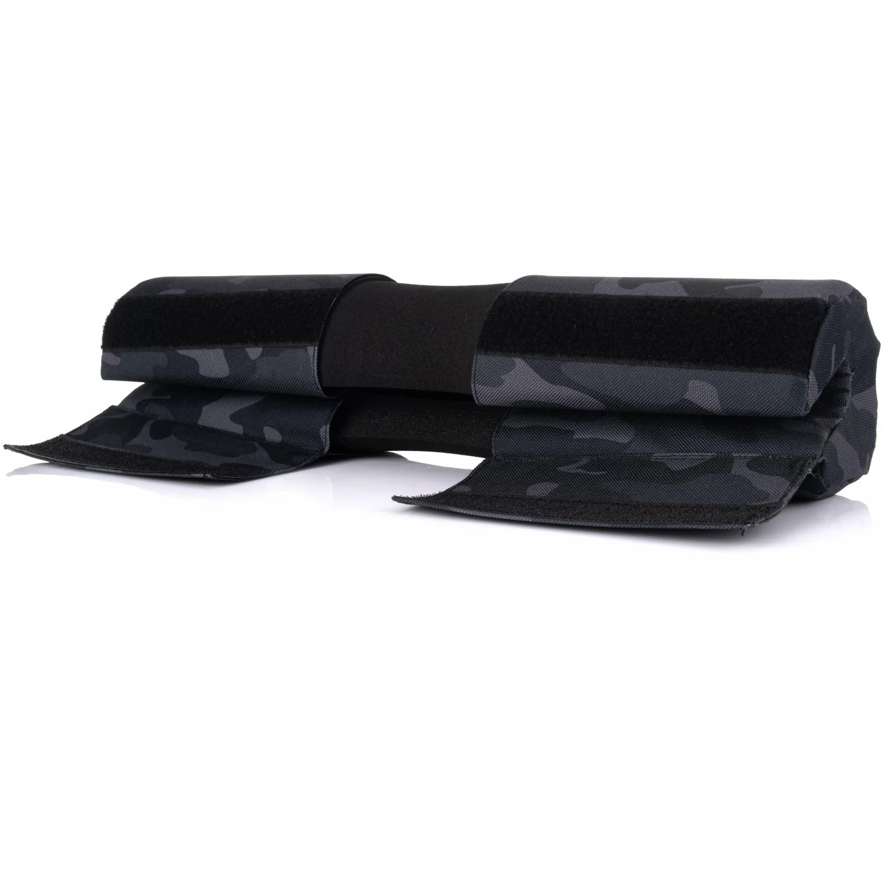 Fizyo Ochraniacz na Sztangę z Rzepem – Barbell Hip Thrust Pad do Przysiadów, Martwego Ciągu (Deadlift) i Treningu Siłowego, Czarny