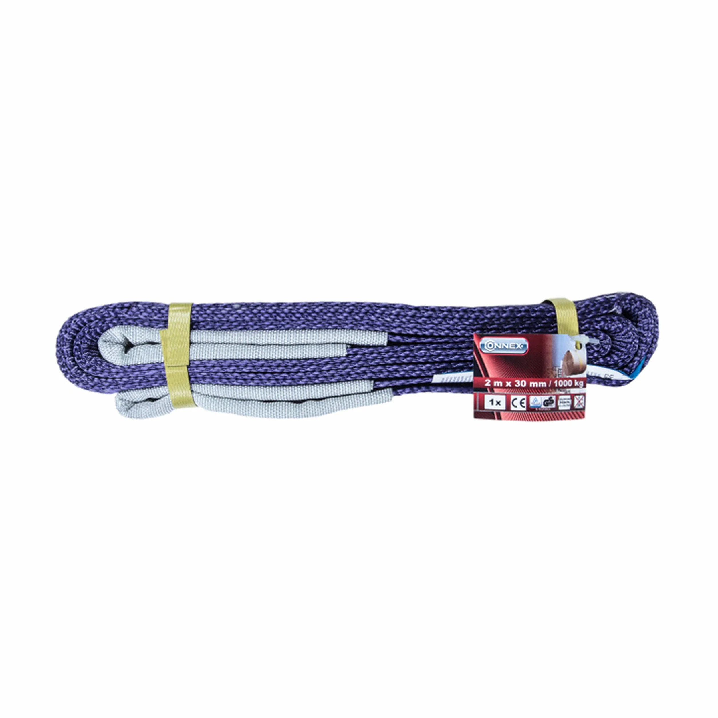Connex taśmy podnoszące, 2 m x 30 mm, sprawdzone przez TÜV/GS, poliester B34440