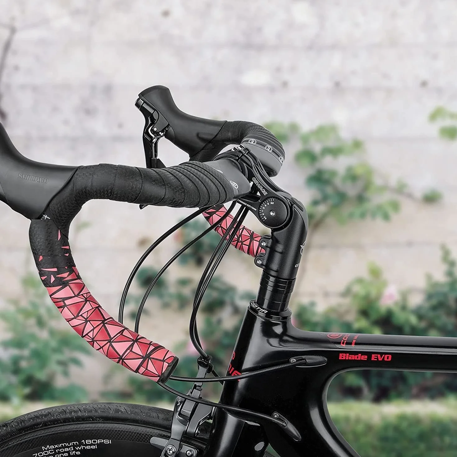 GEWAGE Regulowany Wspornik Kierownicy MTB/Szosowy/BMX – Podniesienie Kierownicy -130° do +90°, 75/95/130 mm, 31,8 mm, Aluminium 3D – Sportowa lub komfortowa jazda
