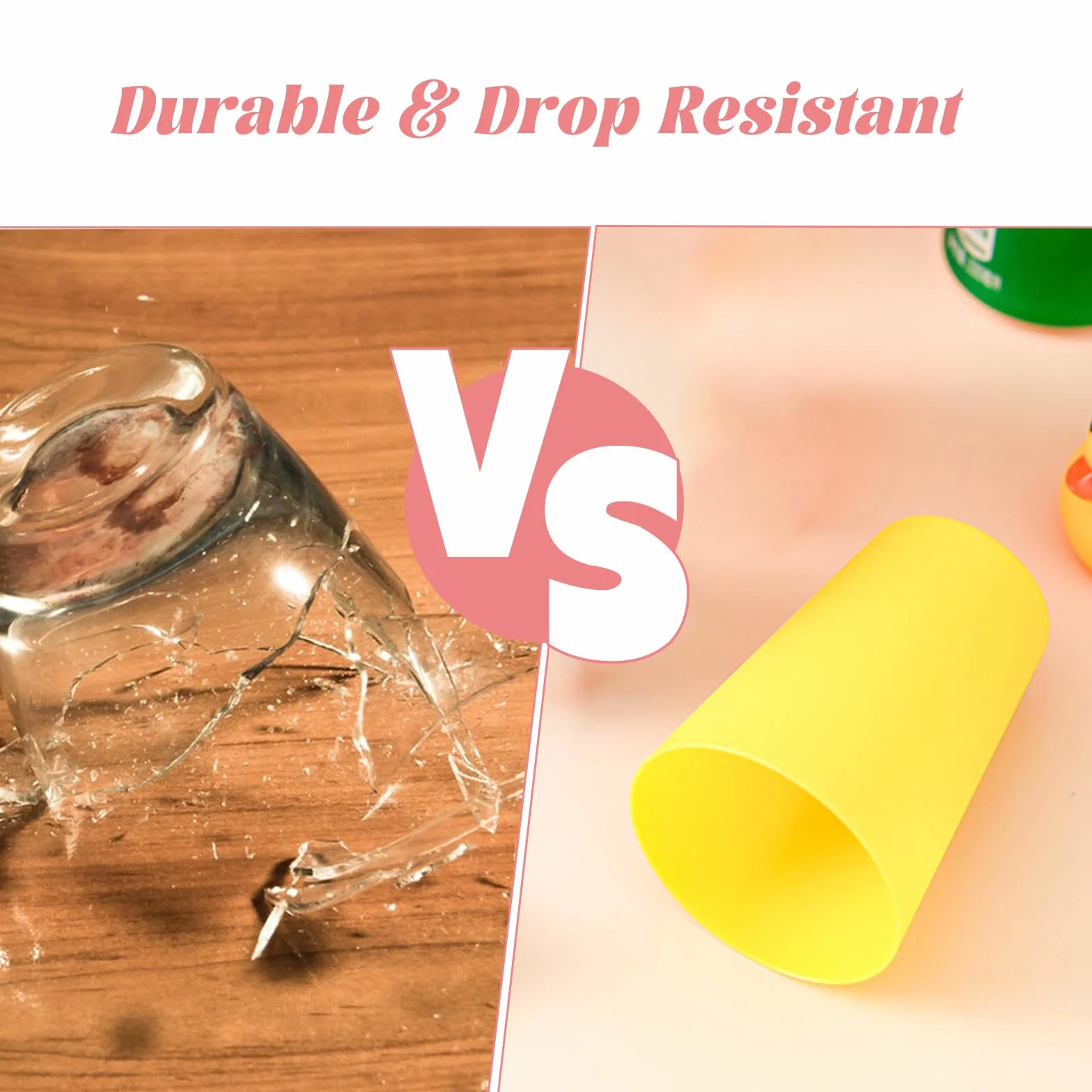 Plastikowe kubki wielokrotnego użytku 260 ml wielokolorowe dla dzieci imprezowe