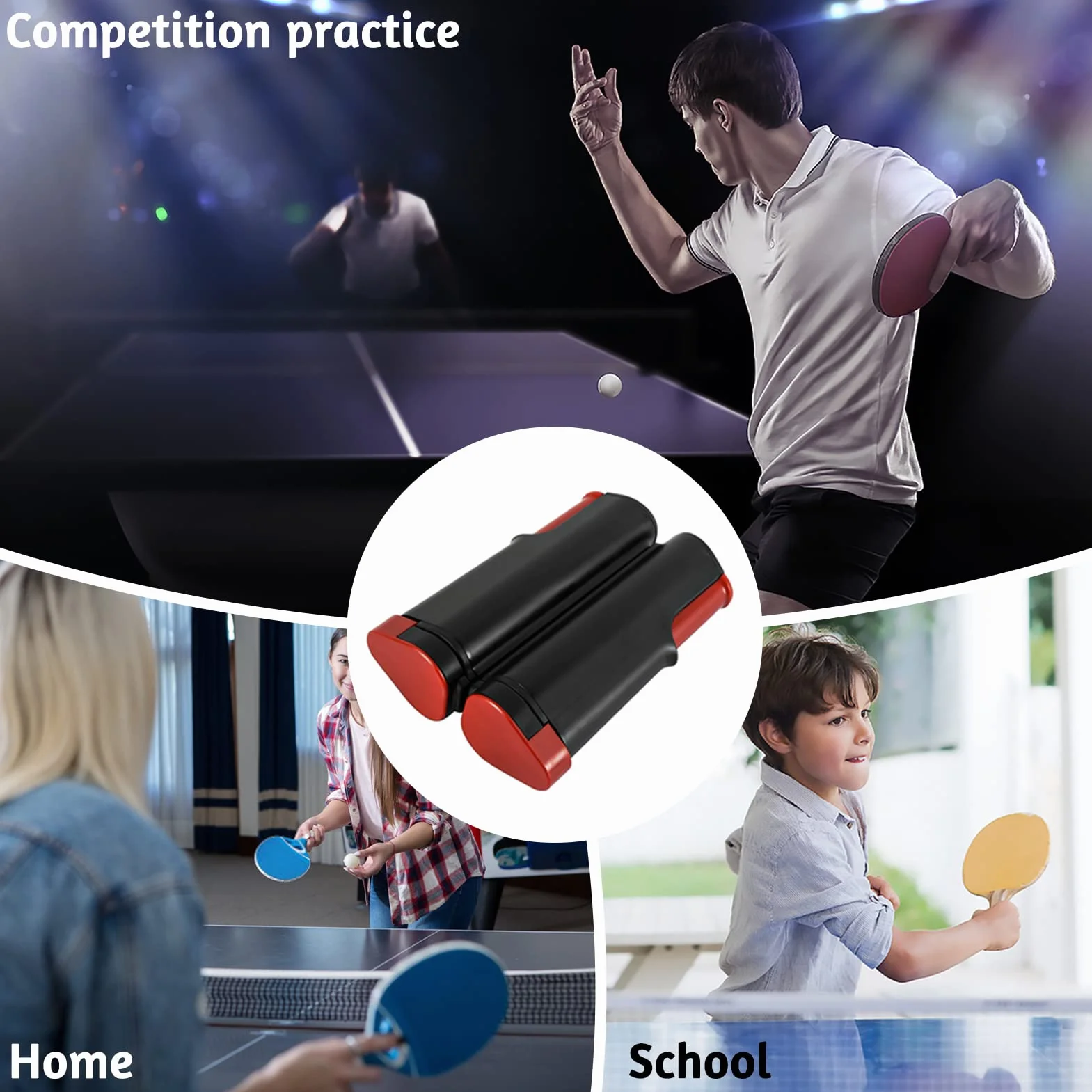 Sieci do tenisa stołowego, tenis stołowy, wysuwane sieci do tenisa stołowego, przenośna siatka do ping ponga, zapasowa siatka do ping ponga, akcesoria do gry w siatkówkę, dla wszystkich
